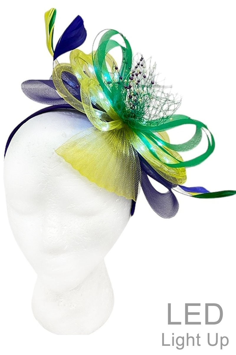 Light Up Mardi Gras Headband