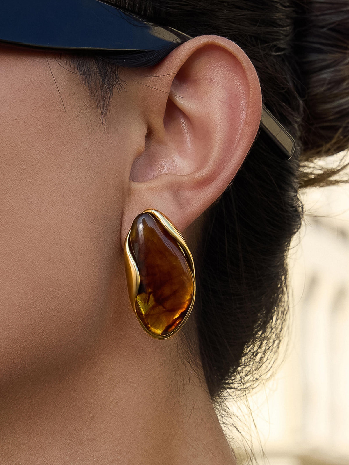 Resin Drop Earrings - 3 COLORS