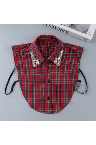 Red Plaid Collar