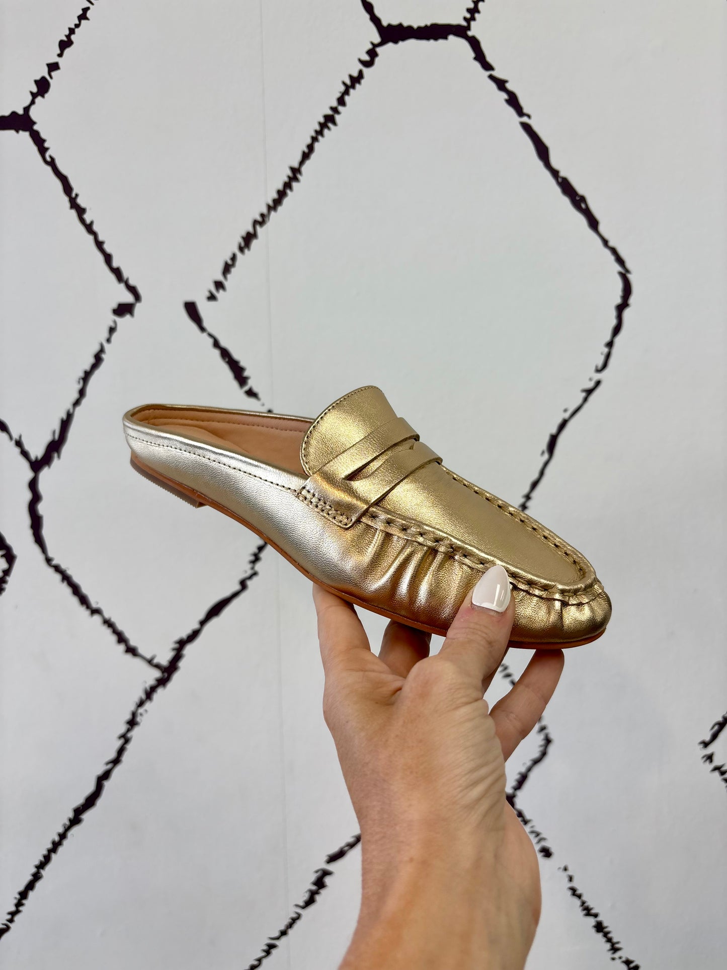 Golden Hour Metallic Mule