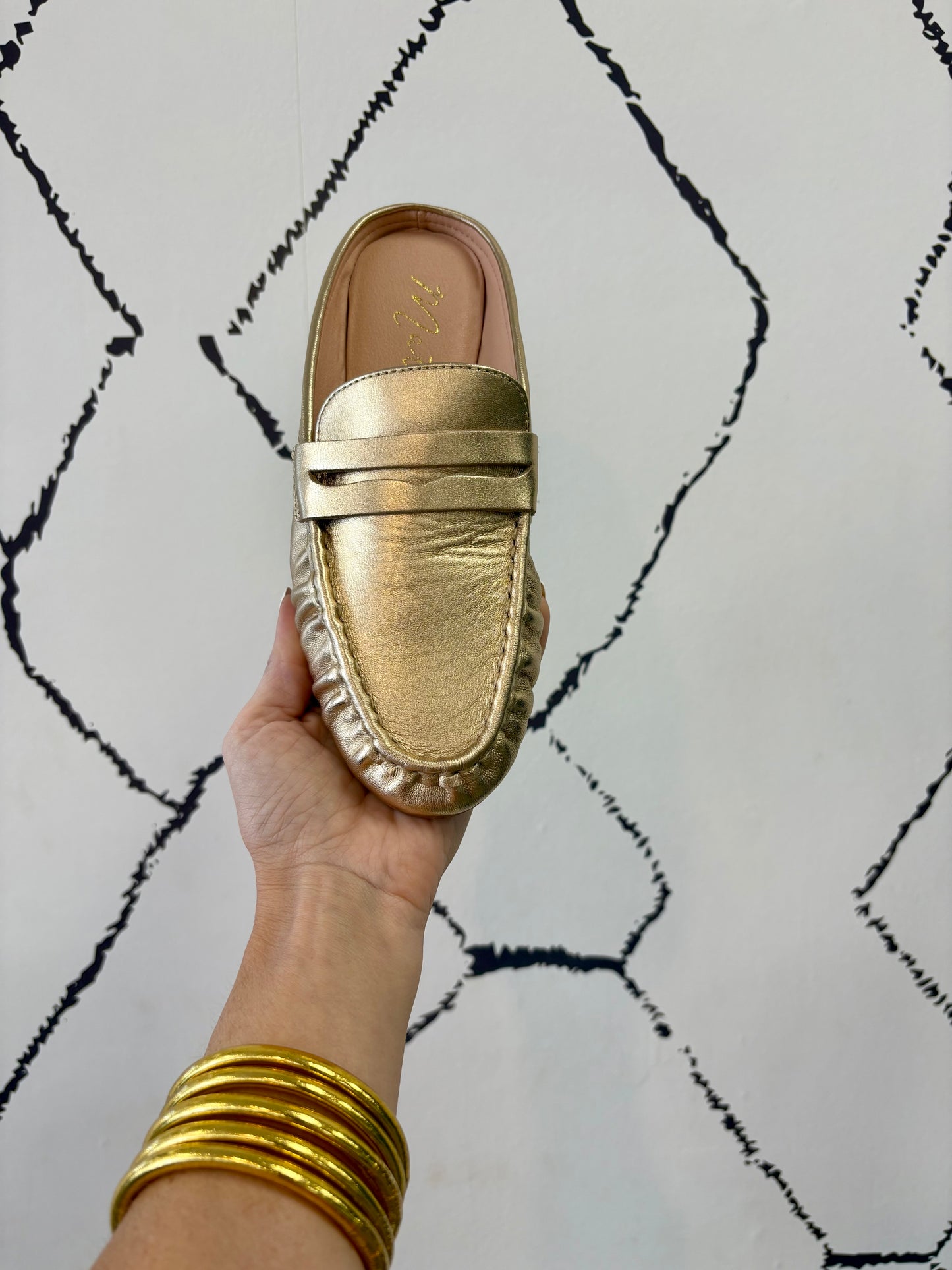 Golden Hour Metallic Mule