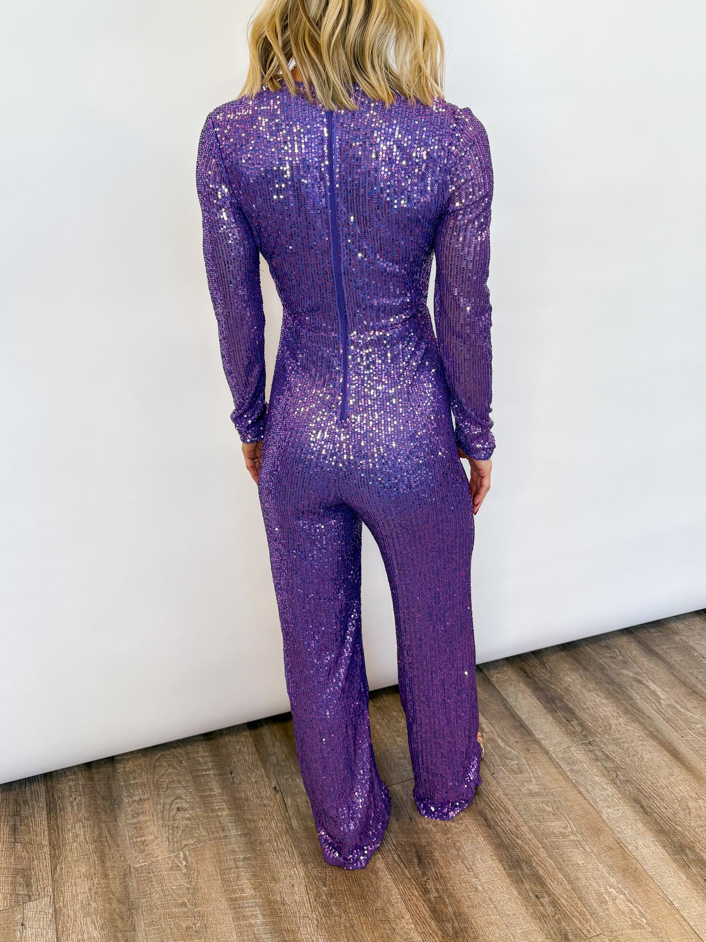 Mardi Gras Spotlight Sequin Jumpsuit