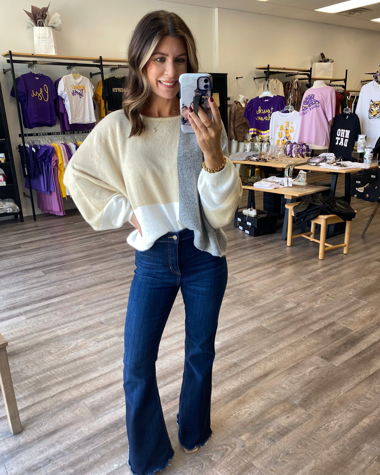 Colorblock Sweater