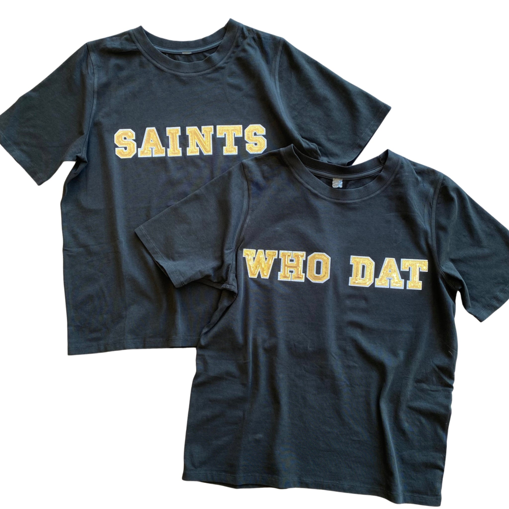 Saints Shirt/ Glitter Monogram Saints Shirt/ Saints Football