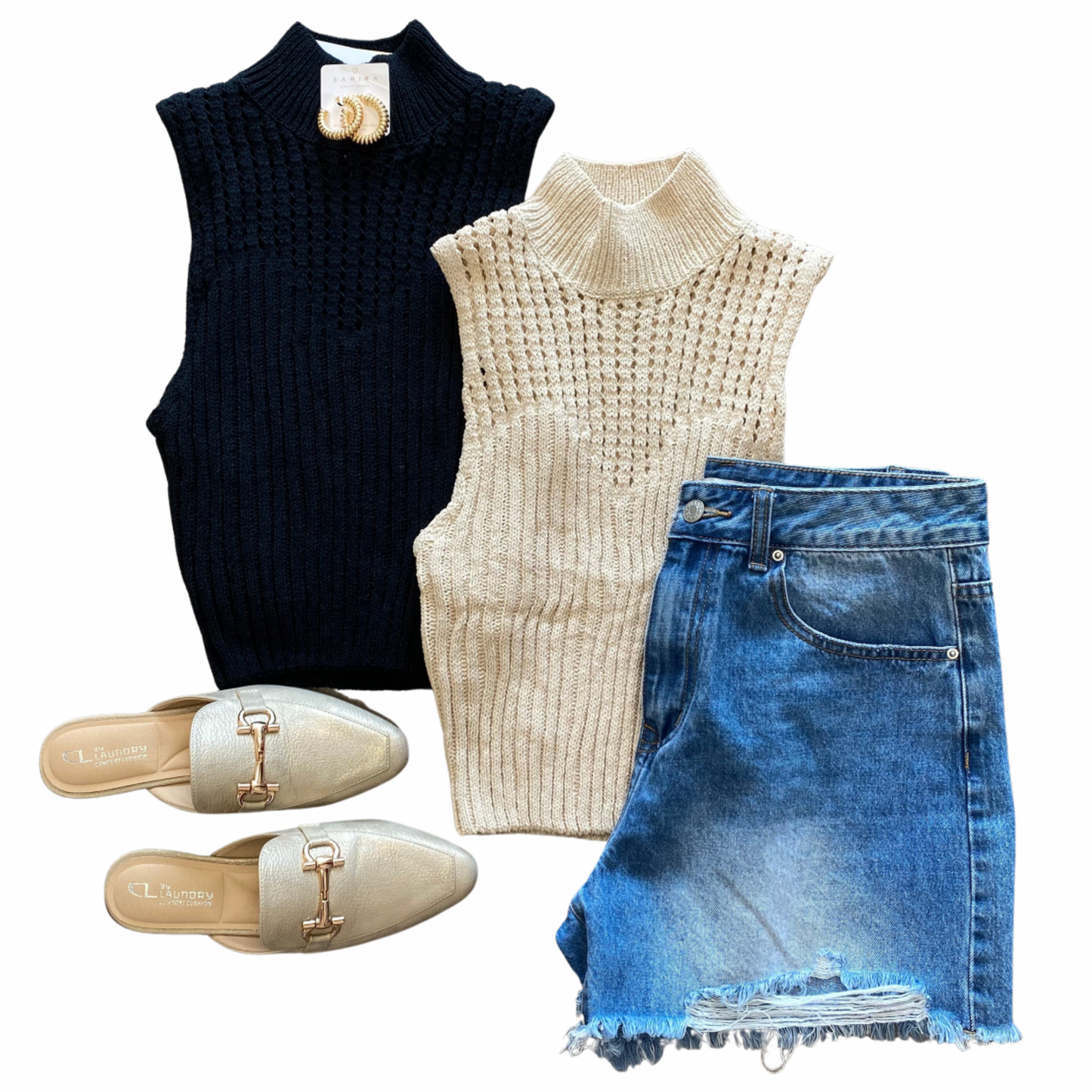 Around Town Sweater Tank - 2 Colors