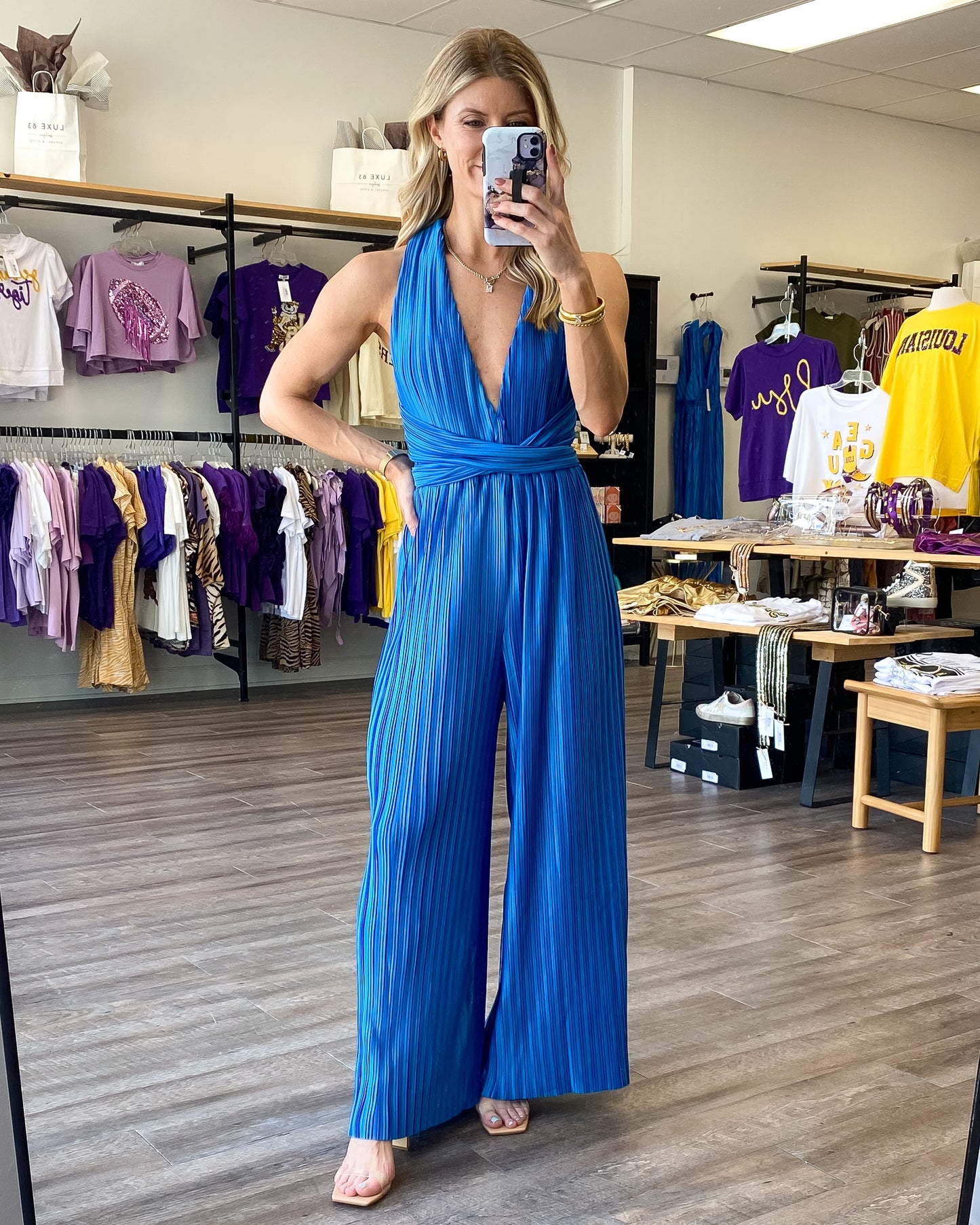 Always & Forever Blue Jumpsuit