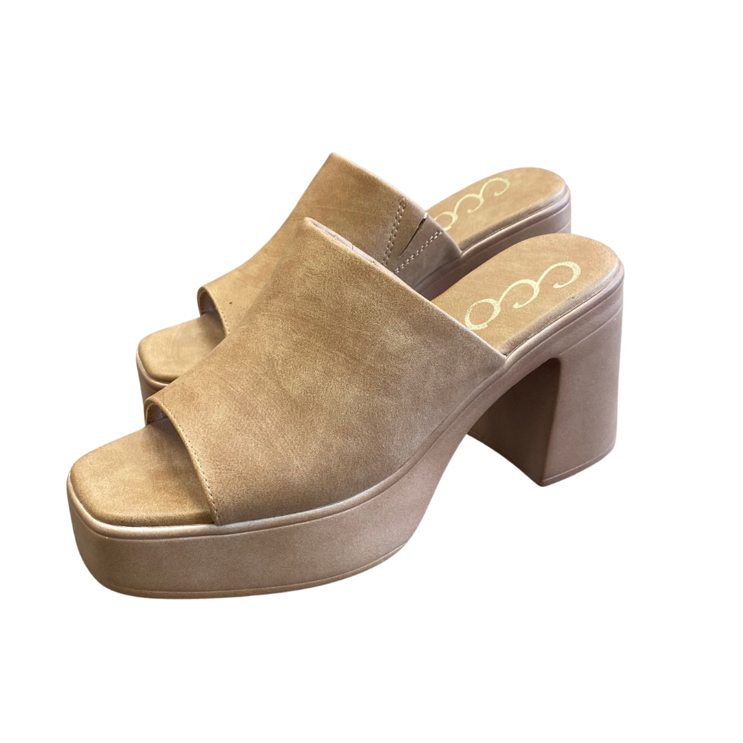 Monica Camel Heel