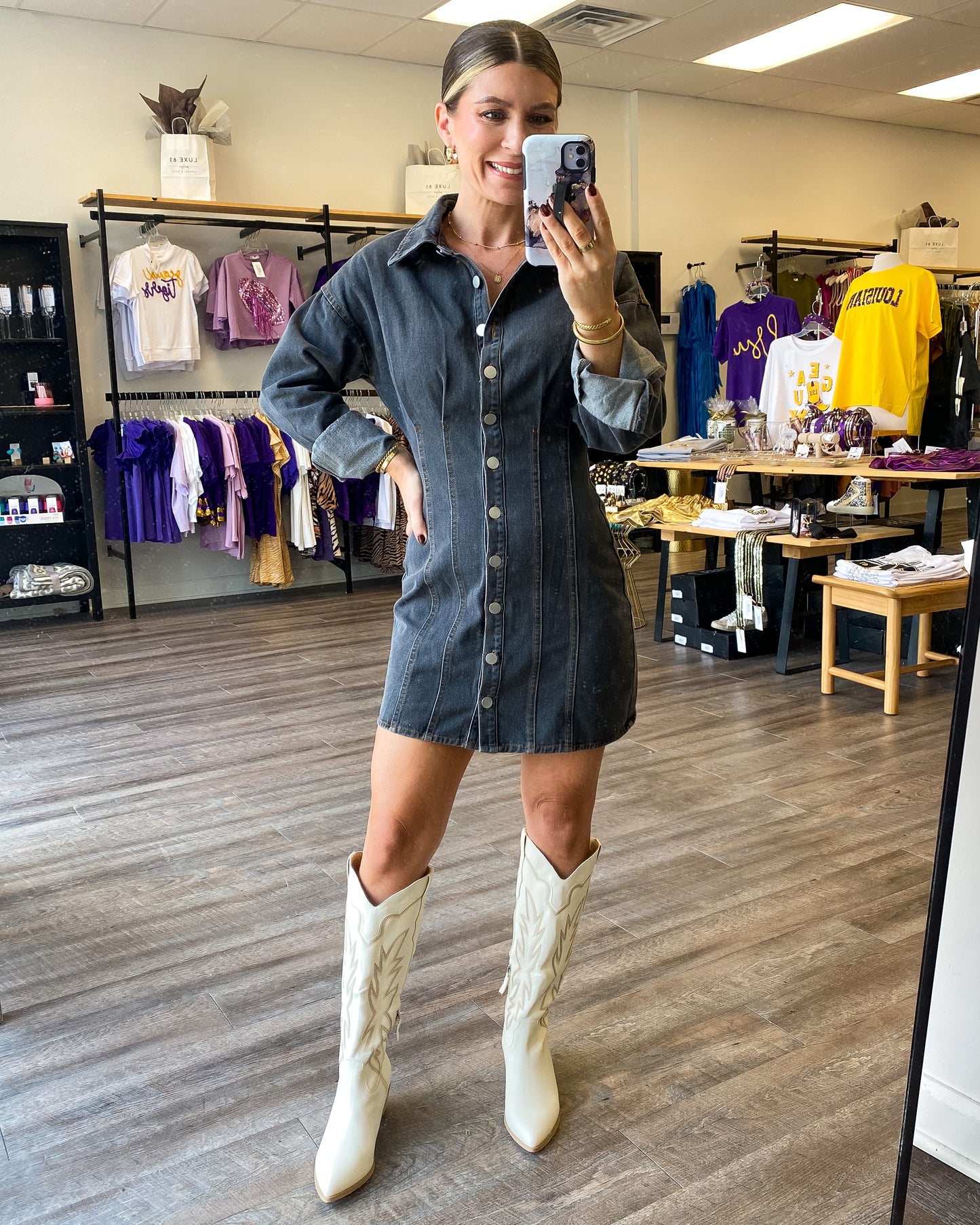 Mallory Denim Dress
