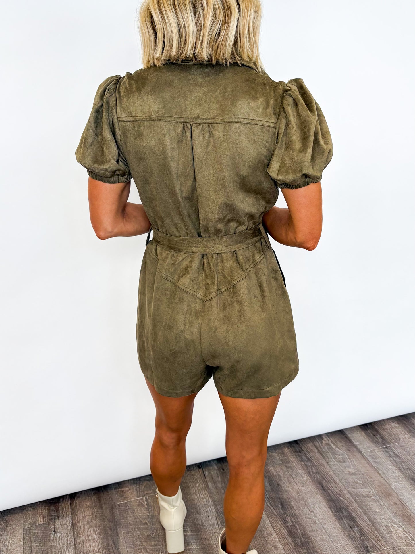 Luxe Suede Romper
