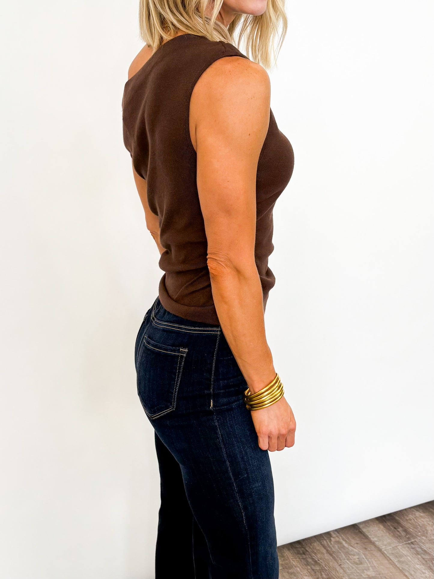Cocoa Twist Knit Top