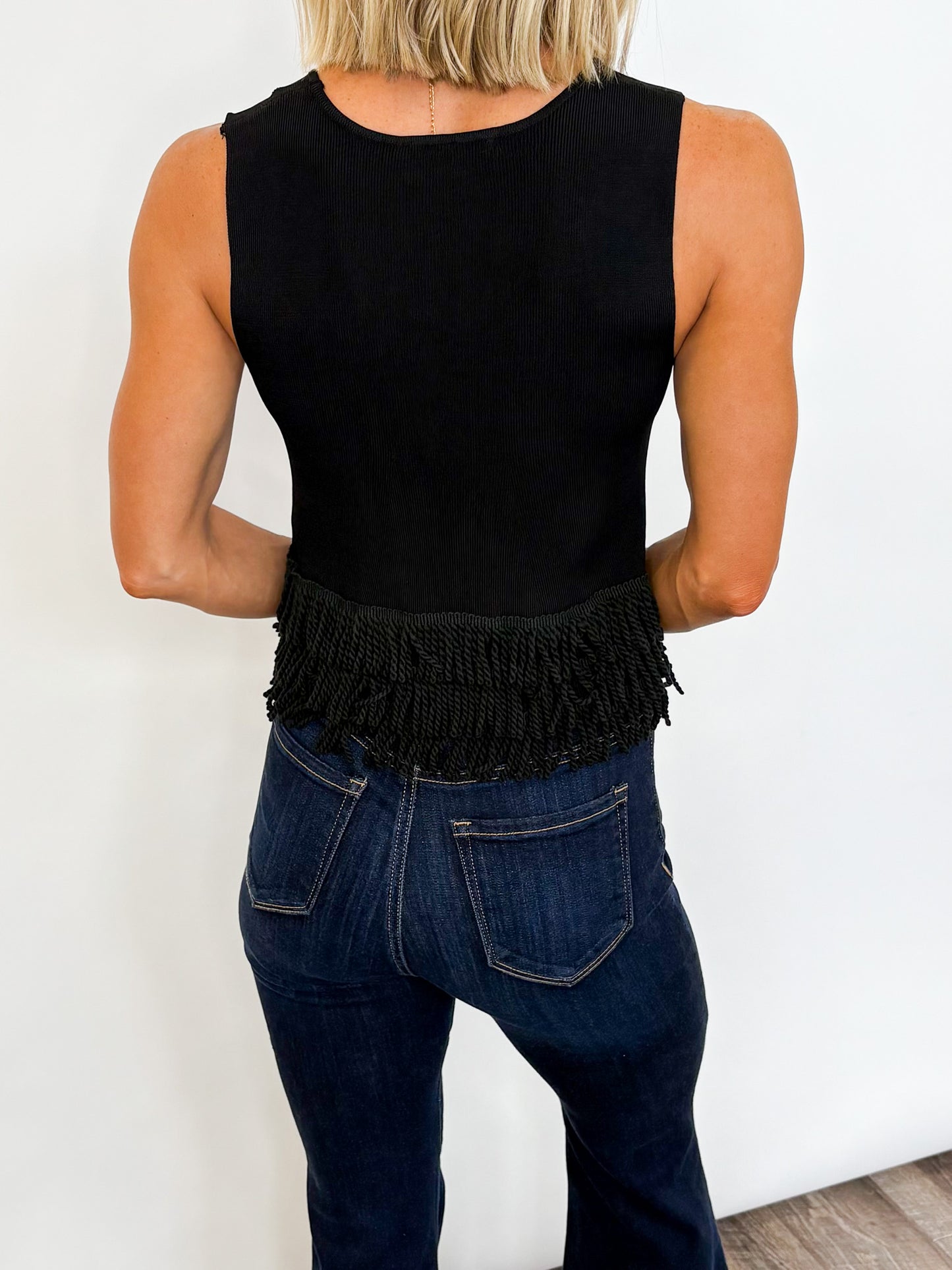 Fringe Factor Knit Tank