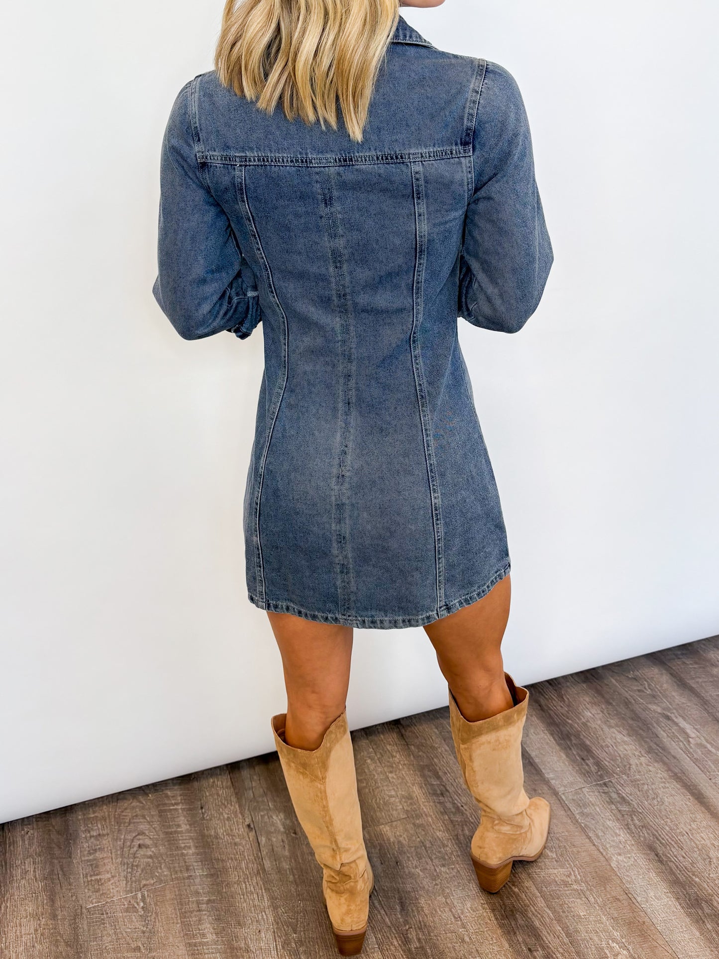 Buttoned Up Denim Dress