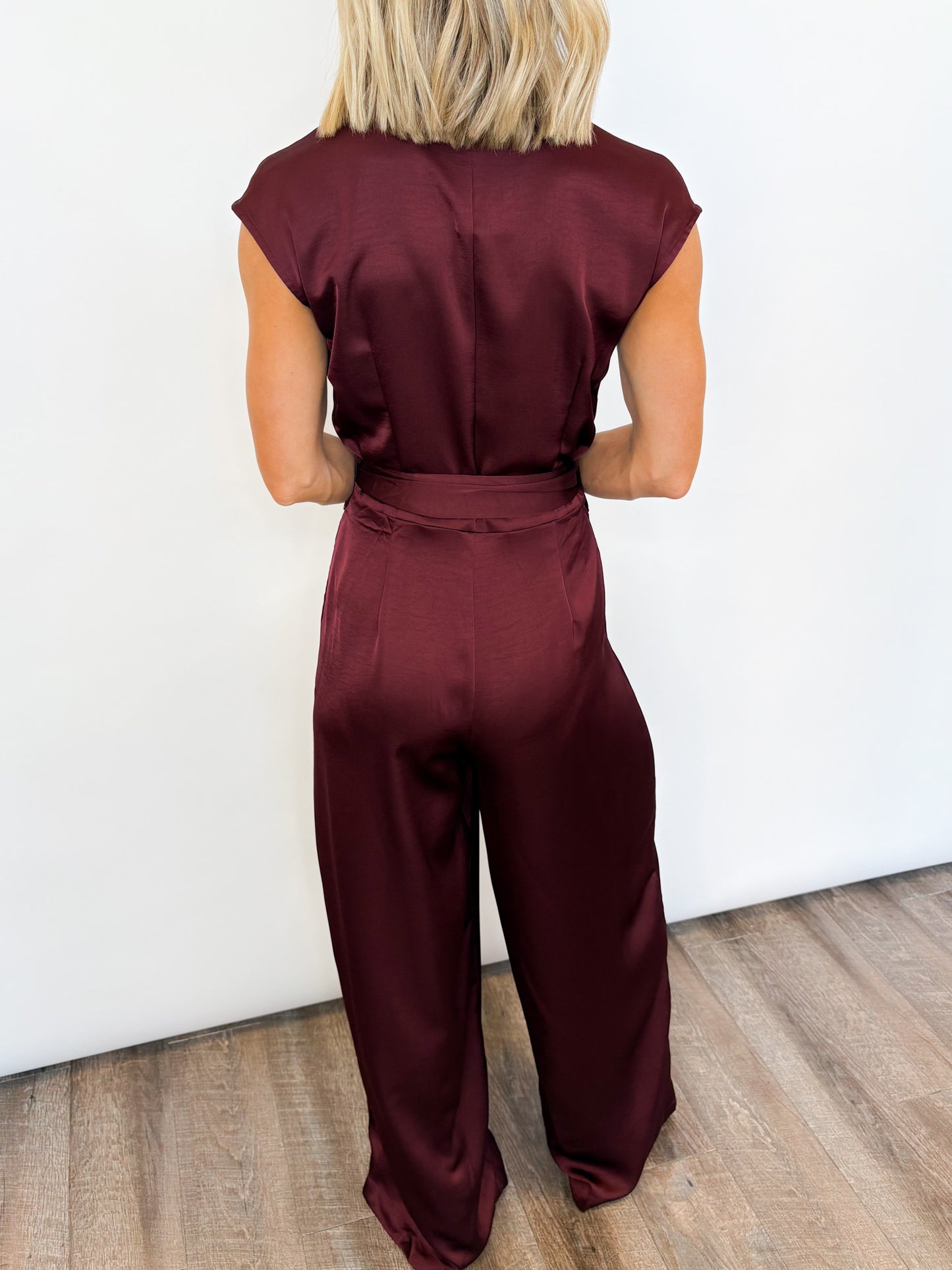 Cabernet Tie-Waist Jumpsuit