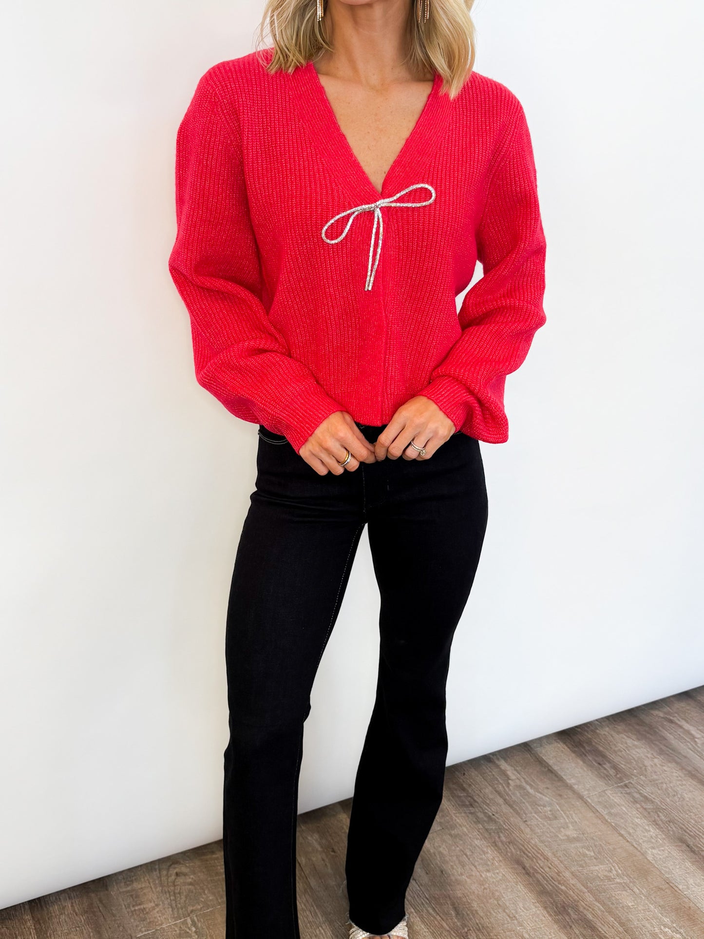 Cozy Charm Bow Sweater - 2 COLORS