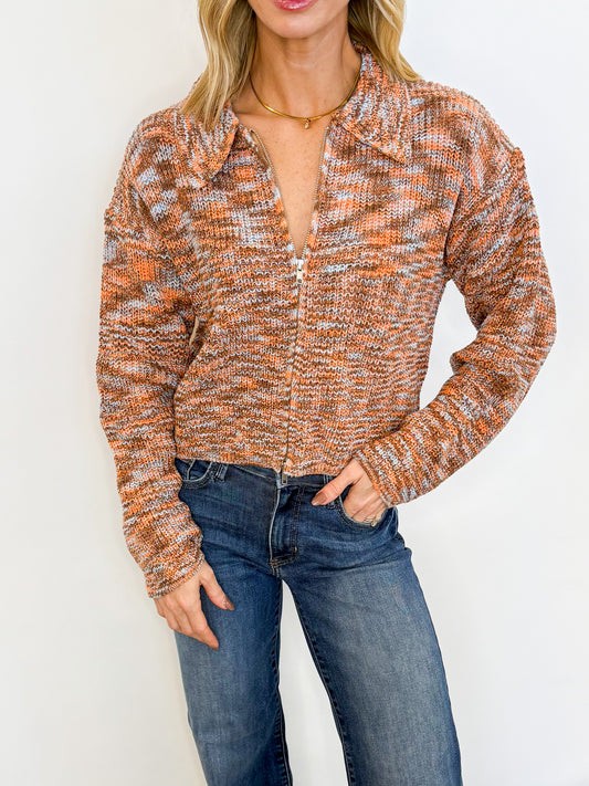 Cider Season Zip-Up Sweater