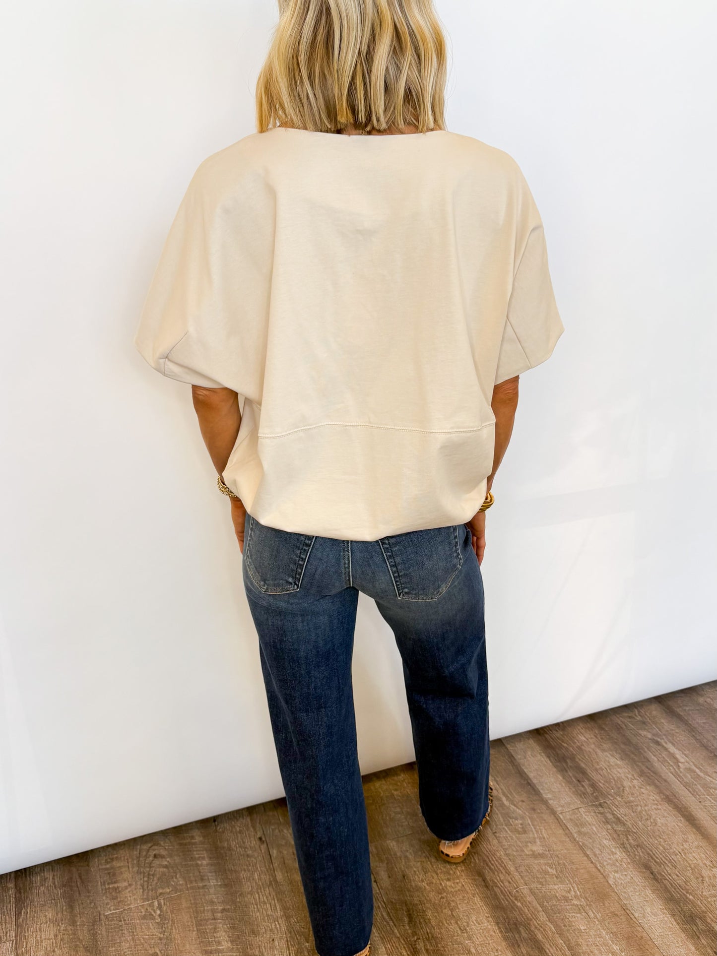 Every Day Drawstring Hem Top