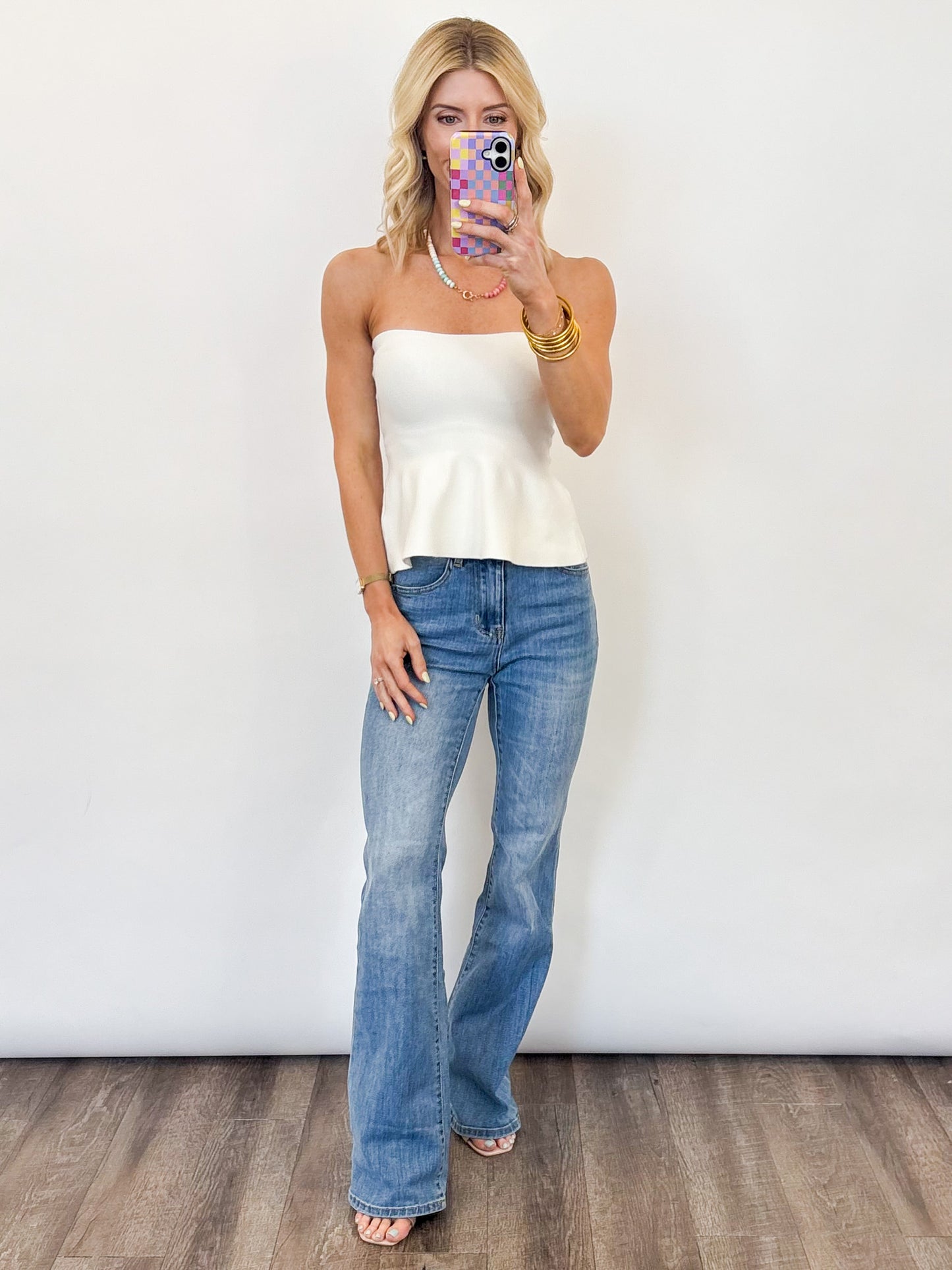 Sunny Days Strapless Top - 2 COLORS