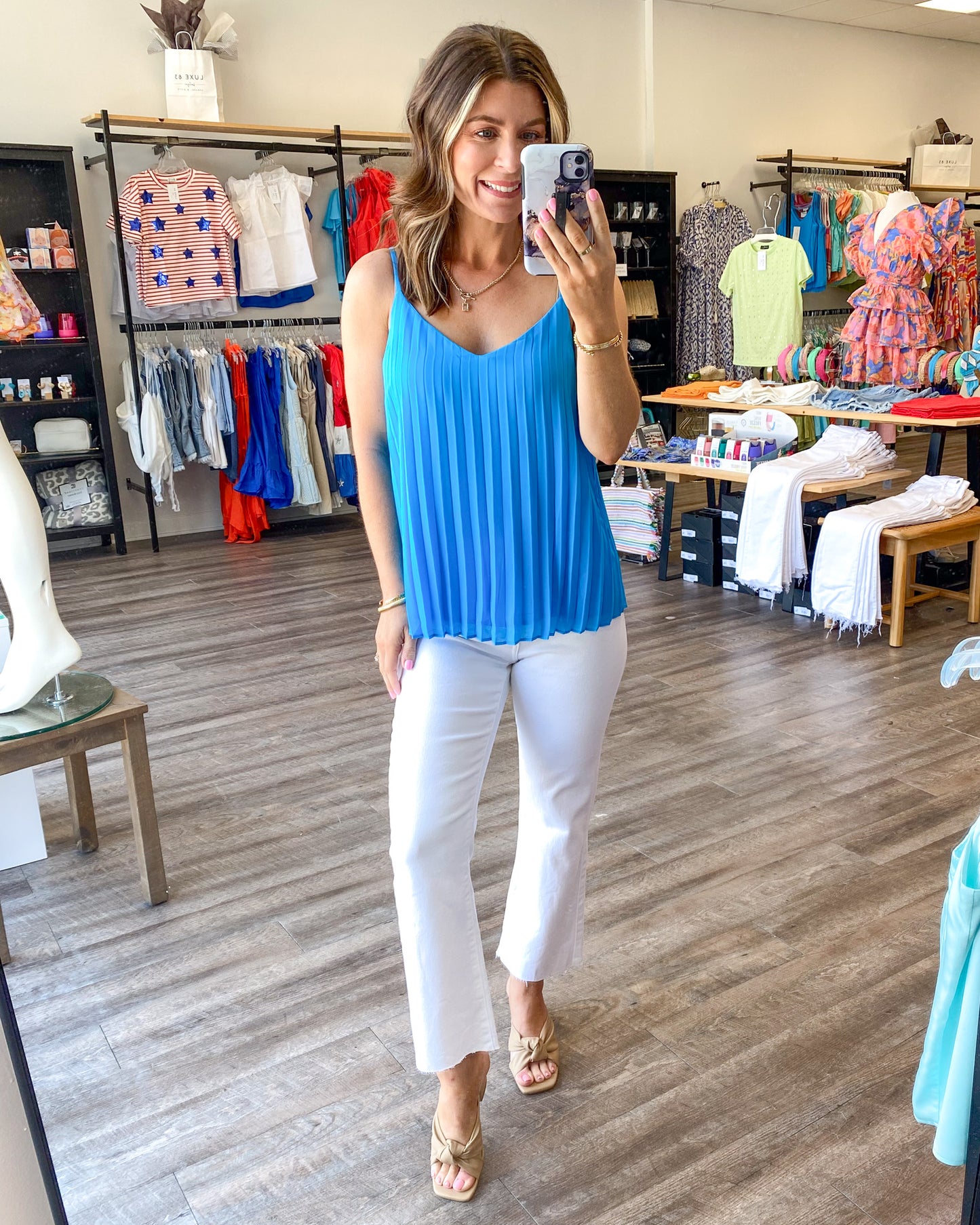 Perfectly Pleated Tank FINAL SALE