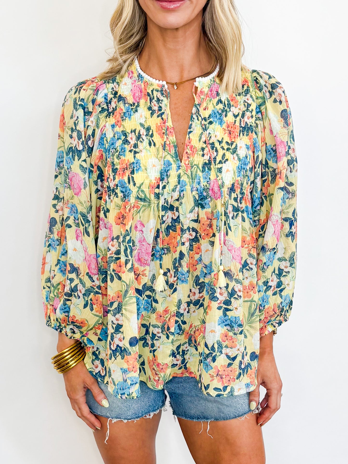 Wildflower Whisper Smocked Top