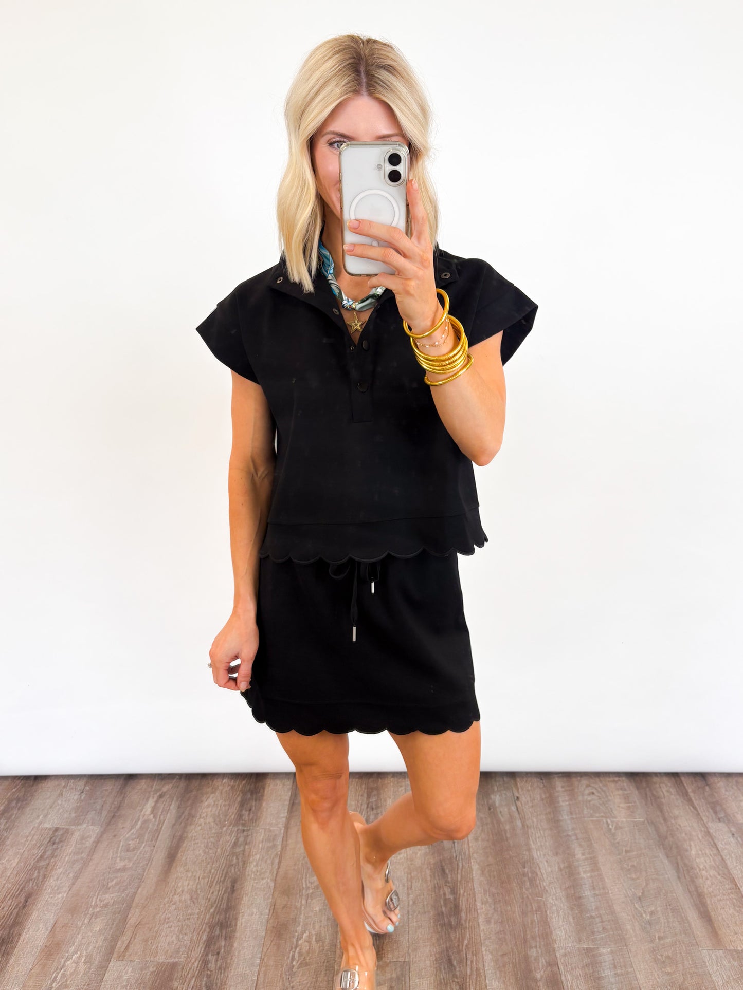 Scalloped Skort Set