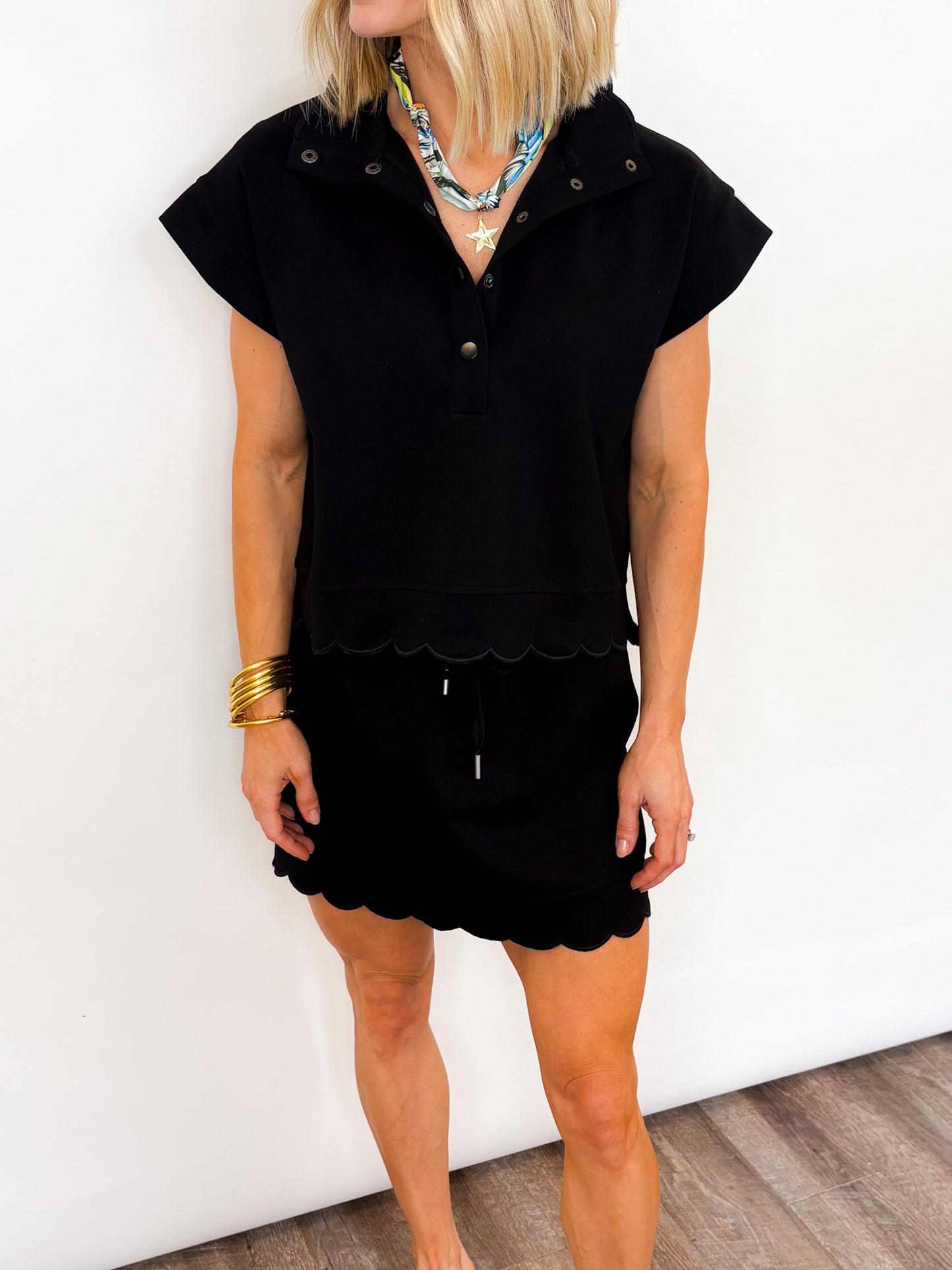 Scalloped Skort Set