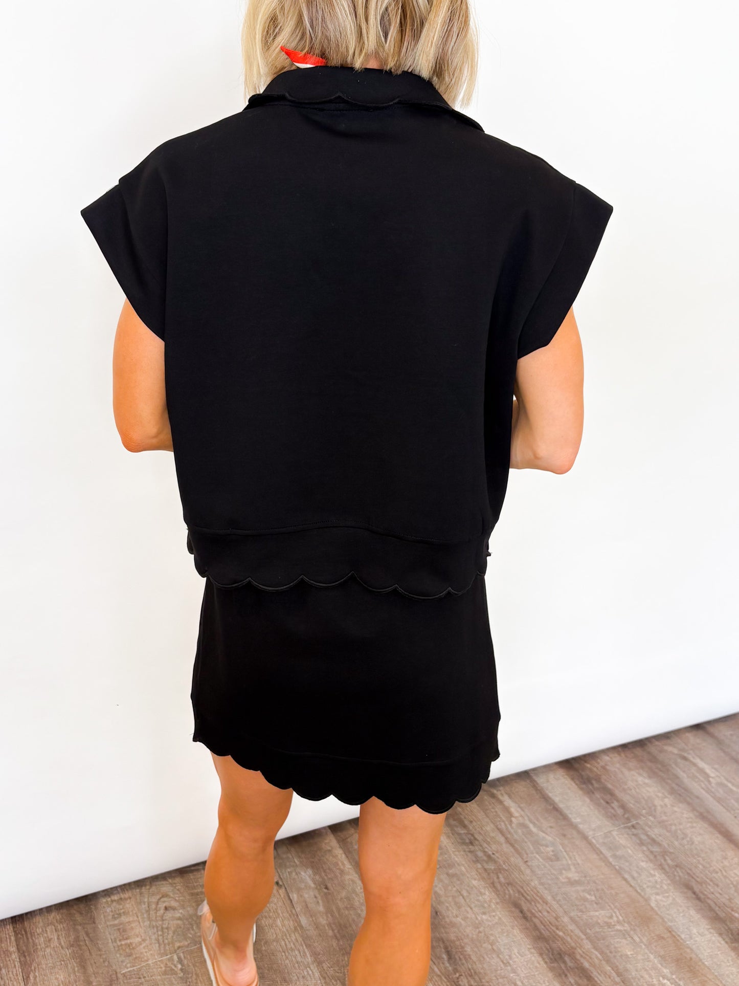 Scalloped Skort Set