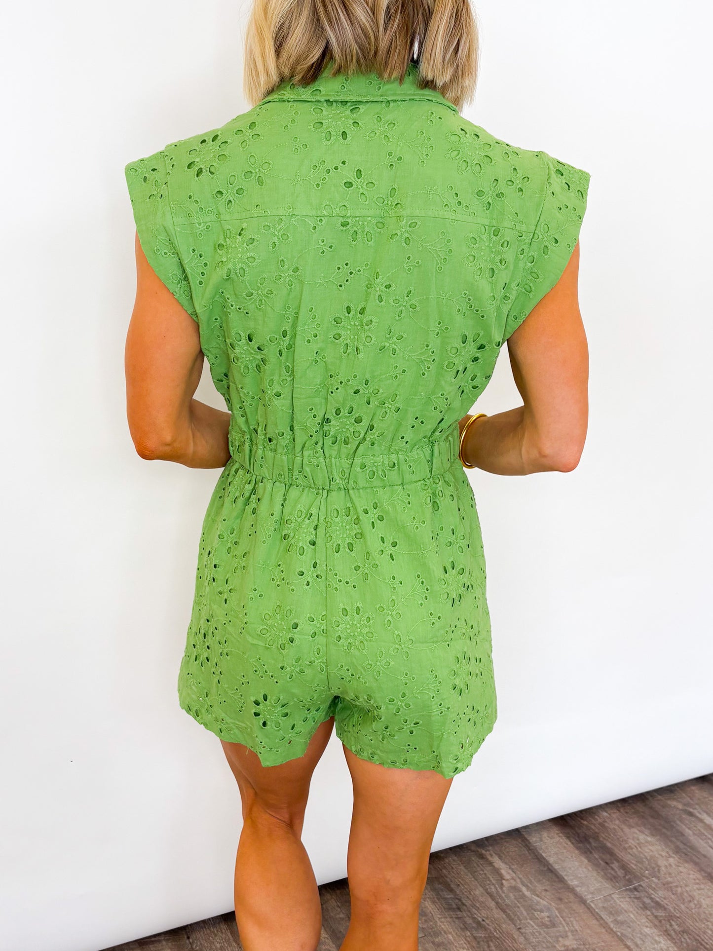 Eyelet Romper - 2 Colors