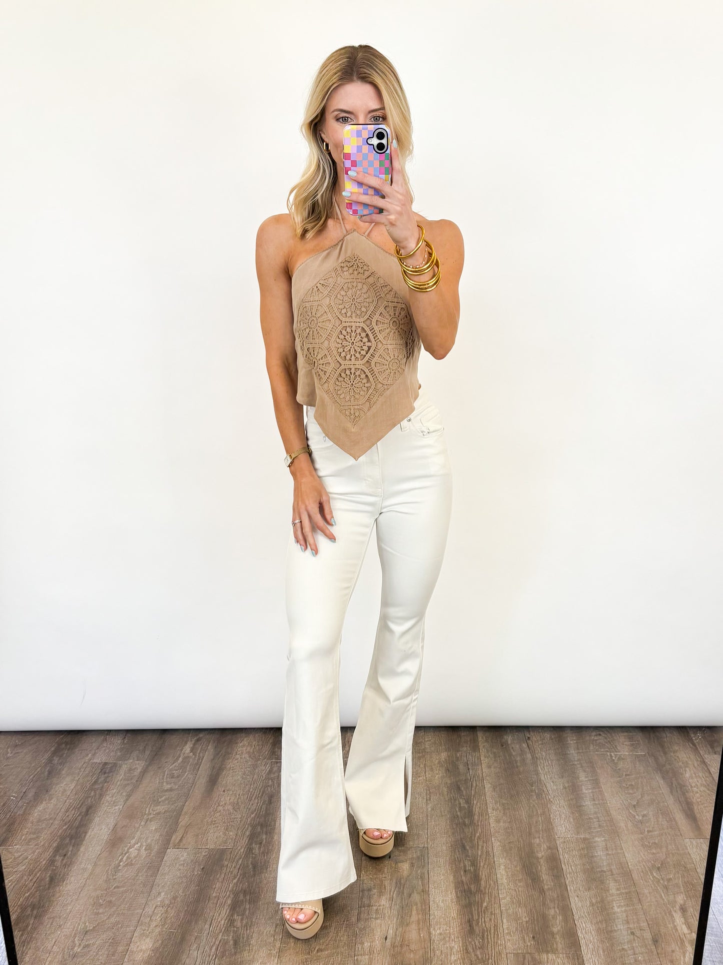 Desert Lace Halter Top