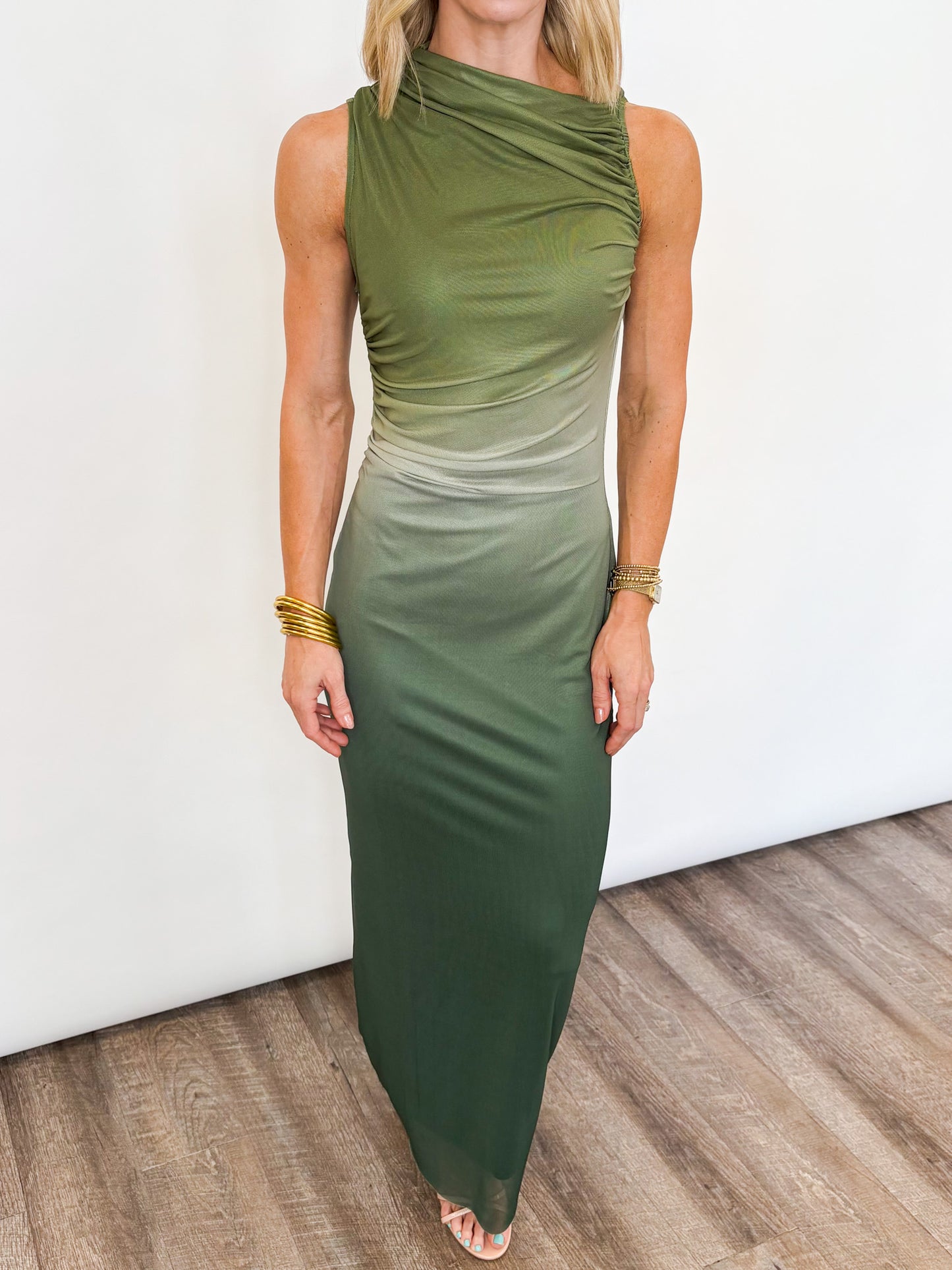 Forest Ombre Maxi Dress