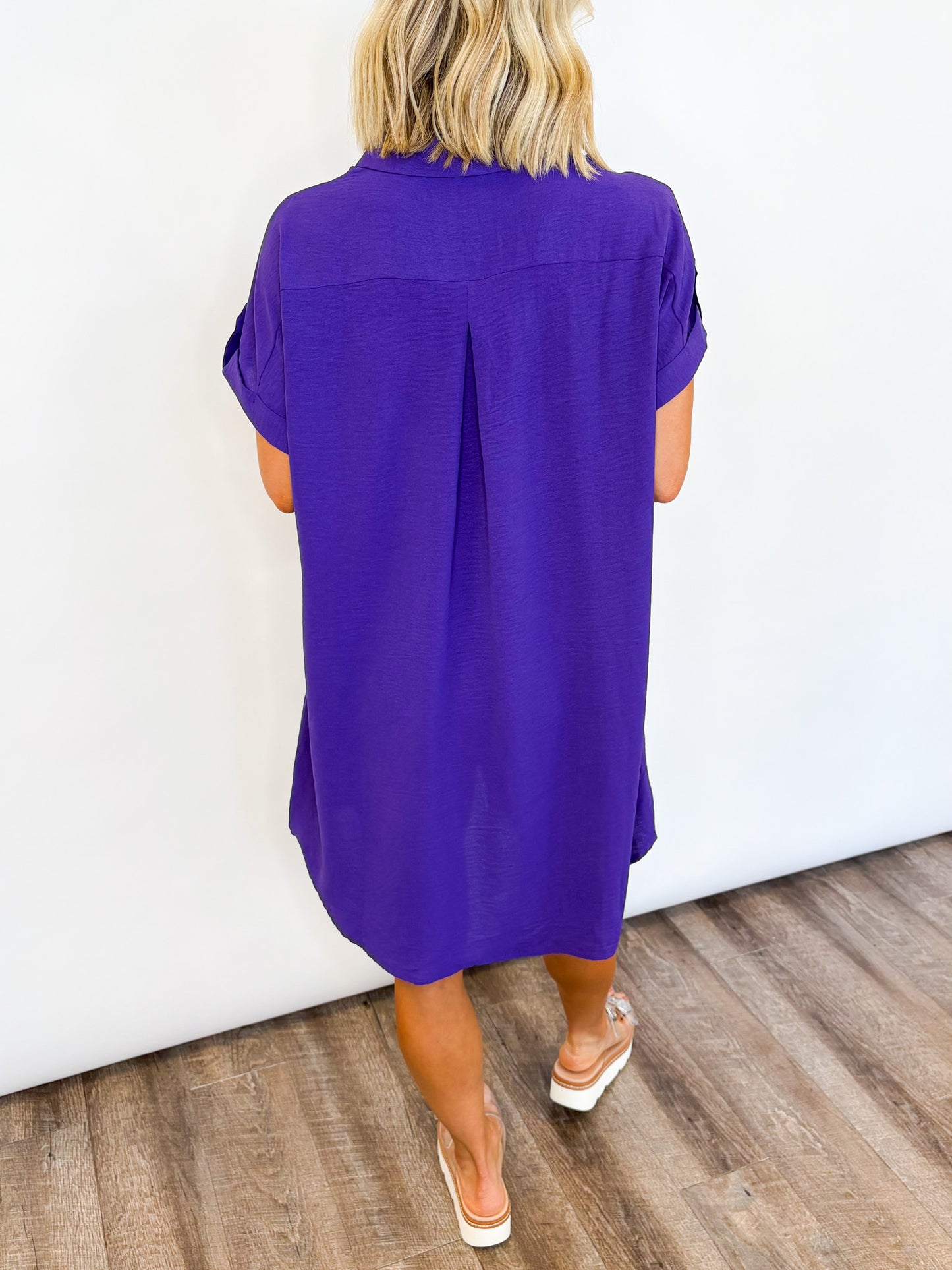 Sideline Button Up Dress