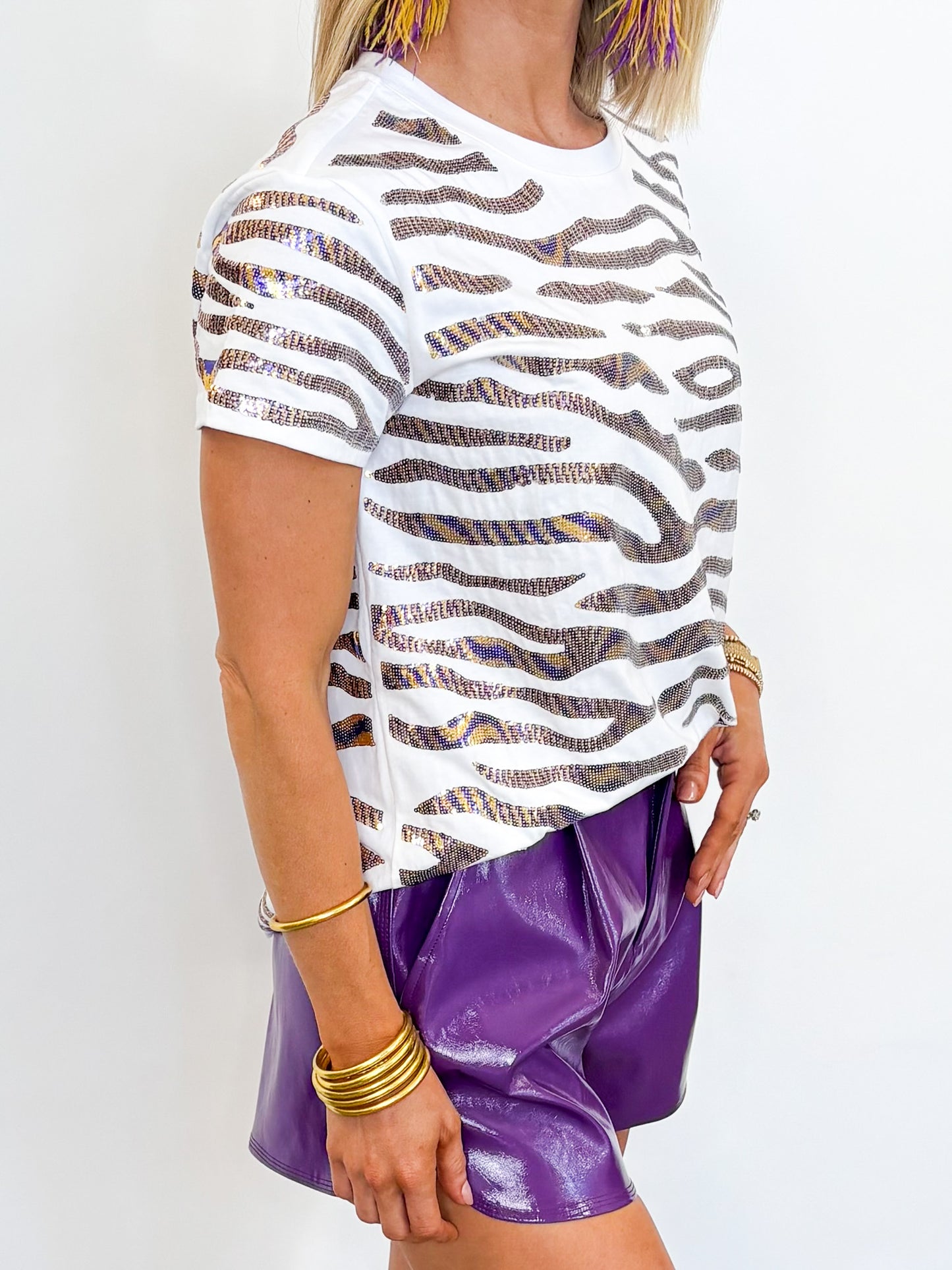 Full Stride Tiger Sequin Tee -- *PREORDER*