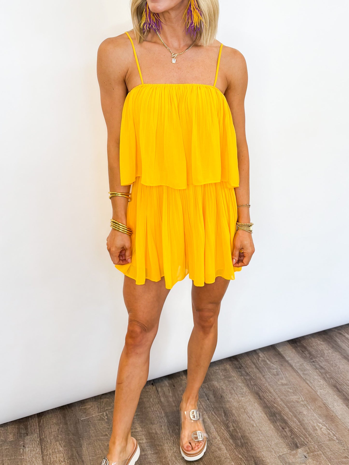 Golden Game Day Romper
