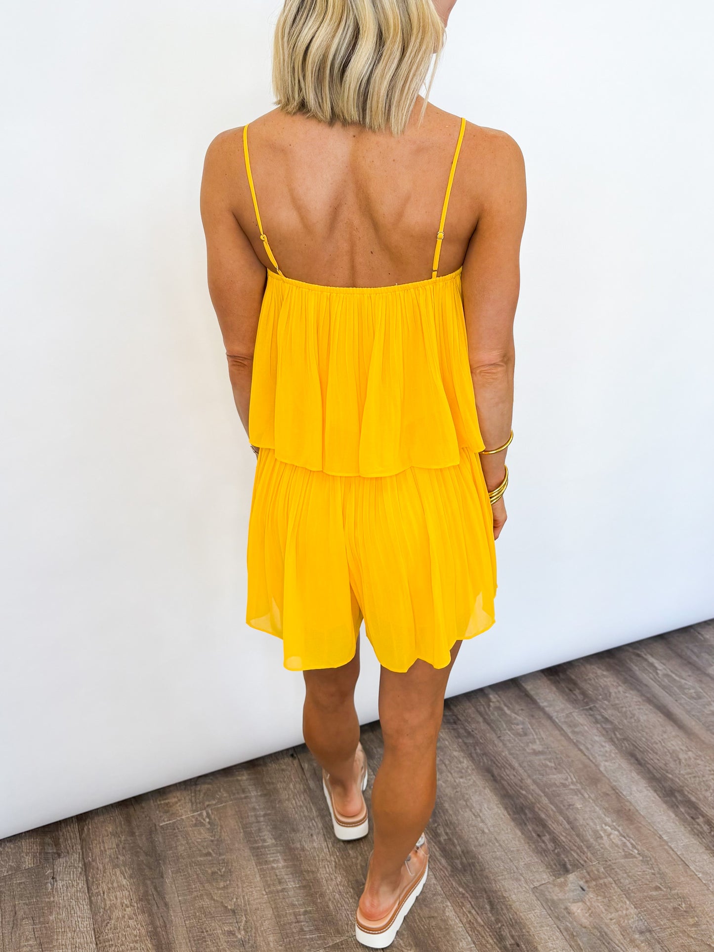 Golden Game Day Romper