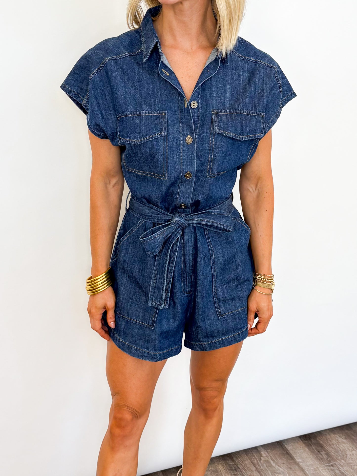 Everyday Ease Denim Romper
