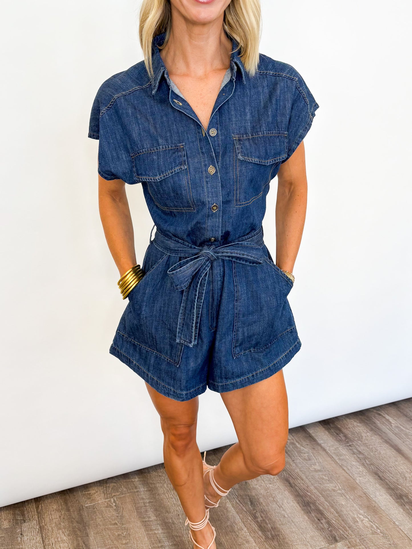 Everyday Ease Denim Romper