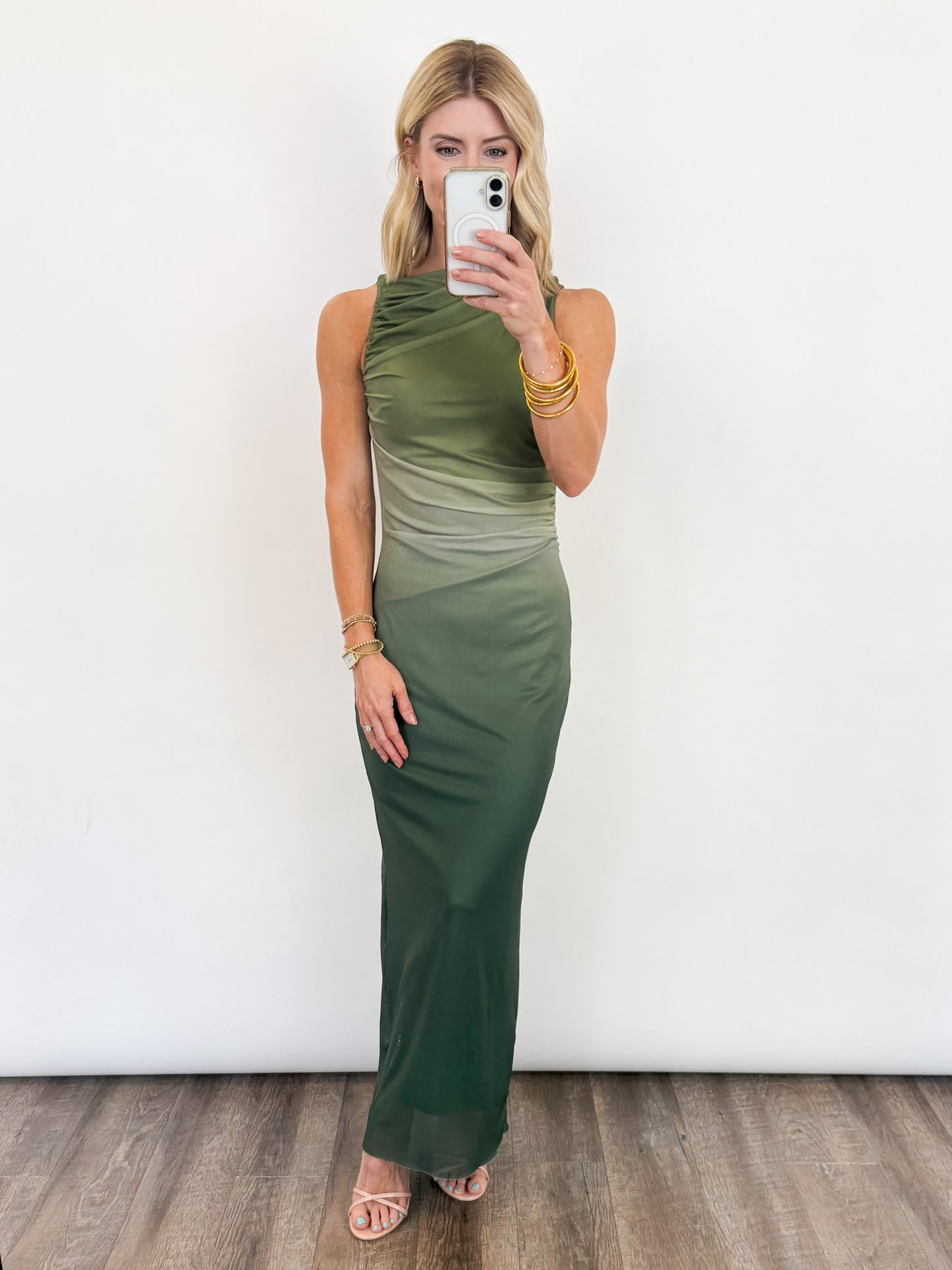 Forest Ombre Maxi Dress