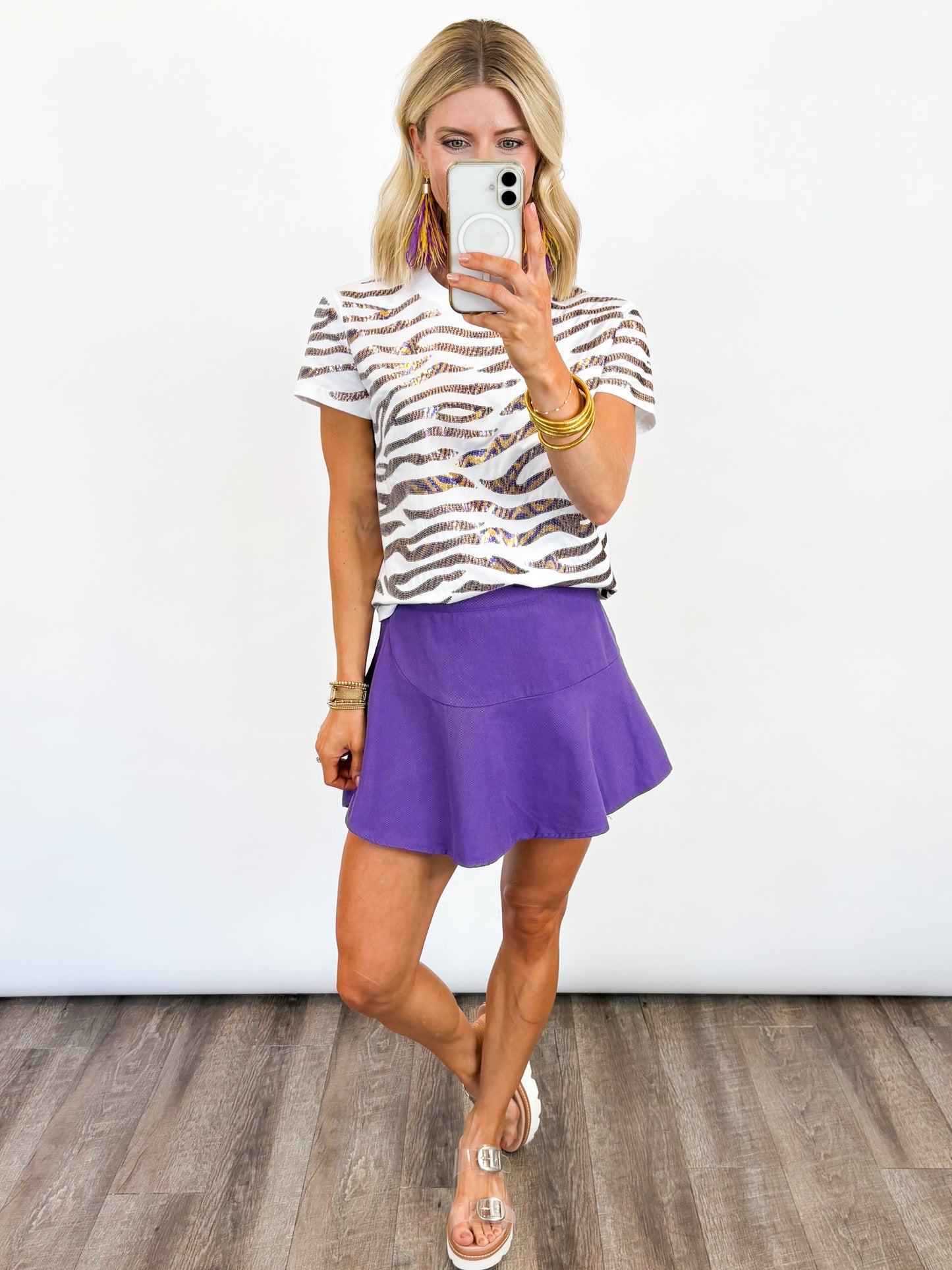 Full Stride Tiger Sequin Tee -- *PREORDER*
