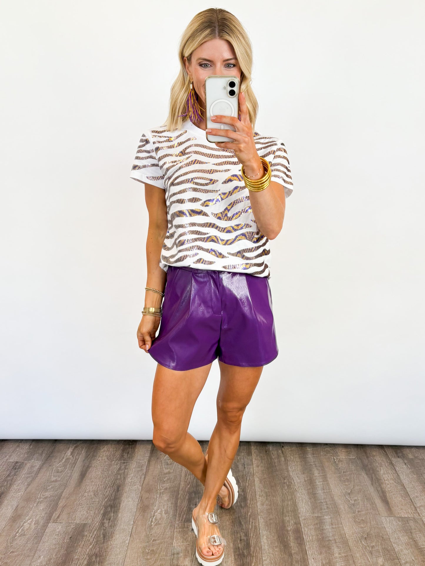 Full Stride Tiger Sequin Tee -- *PREORDER*