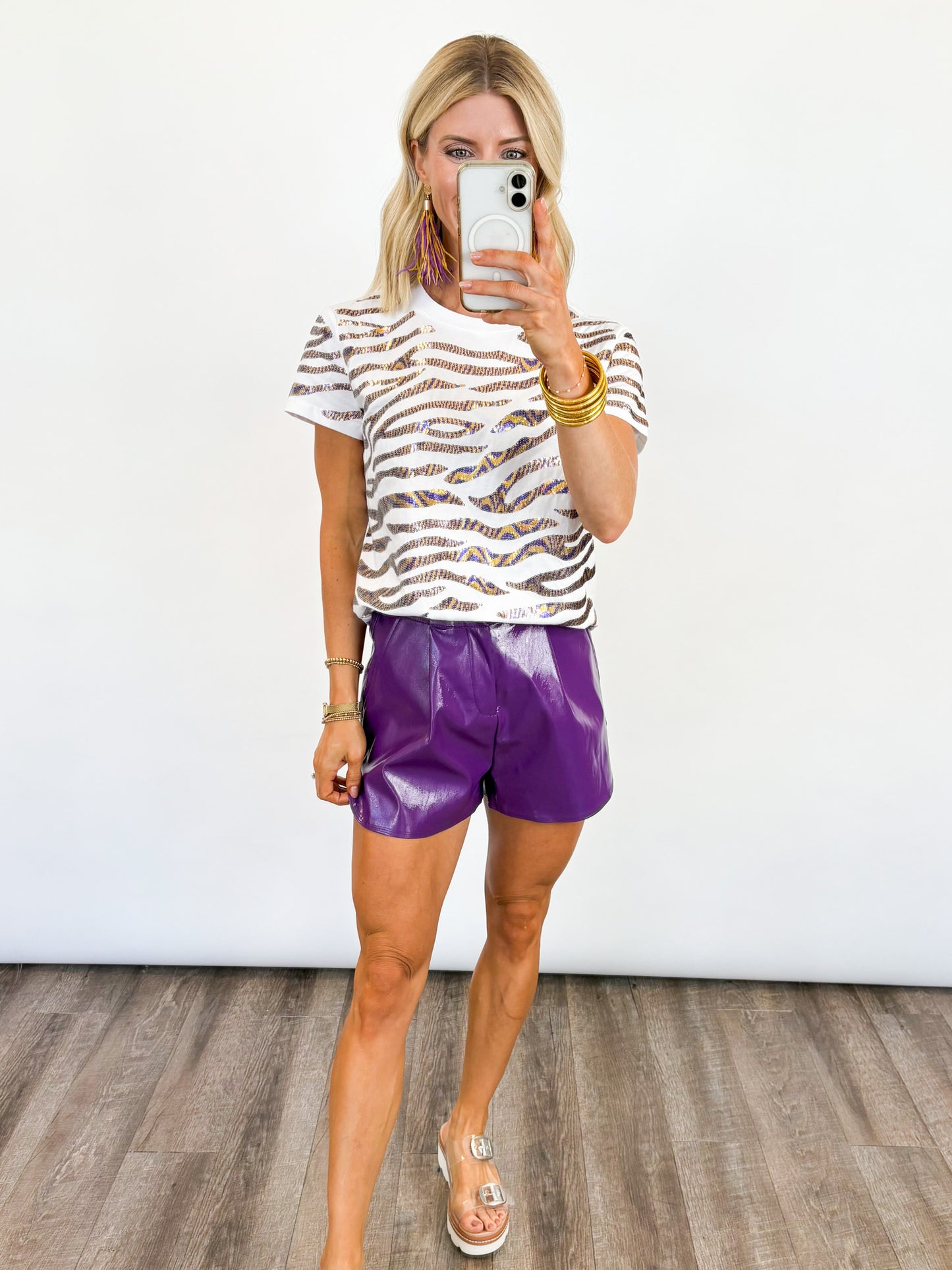Full Stride Tiger Sequin Tee -- *PREORDER*