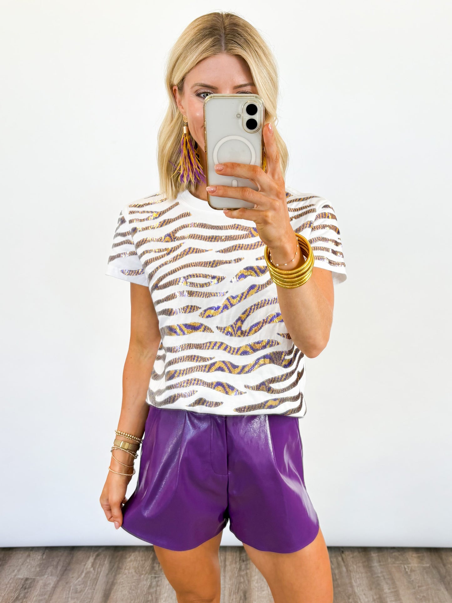 Full Stride Tiger Sequin Tee -- *PREORDER*