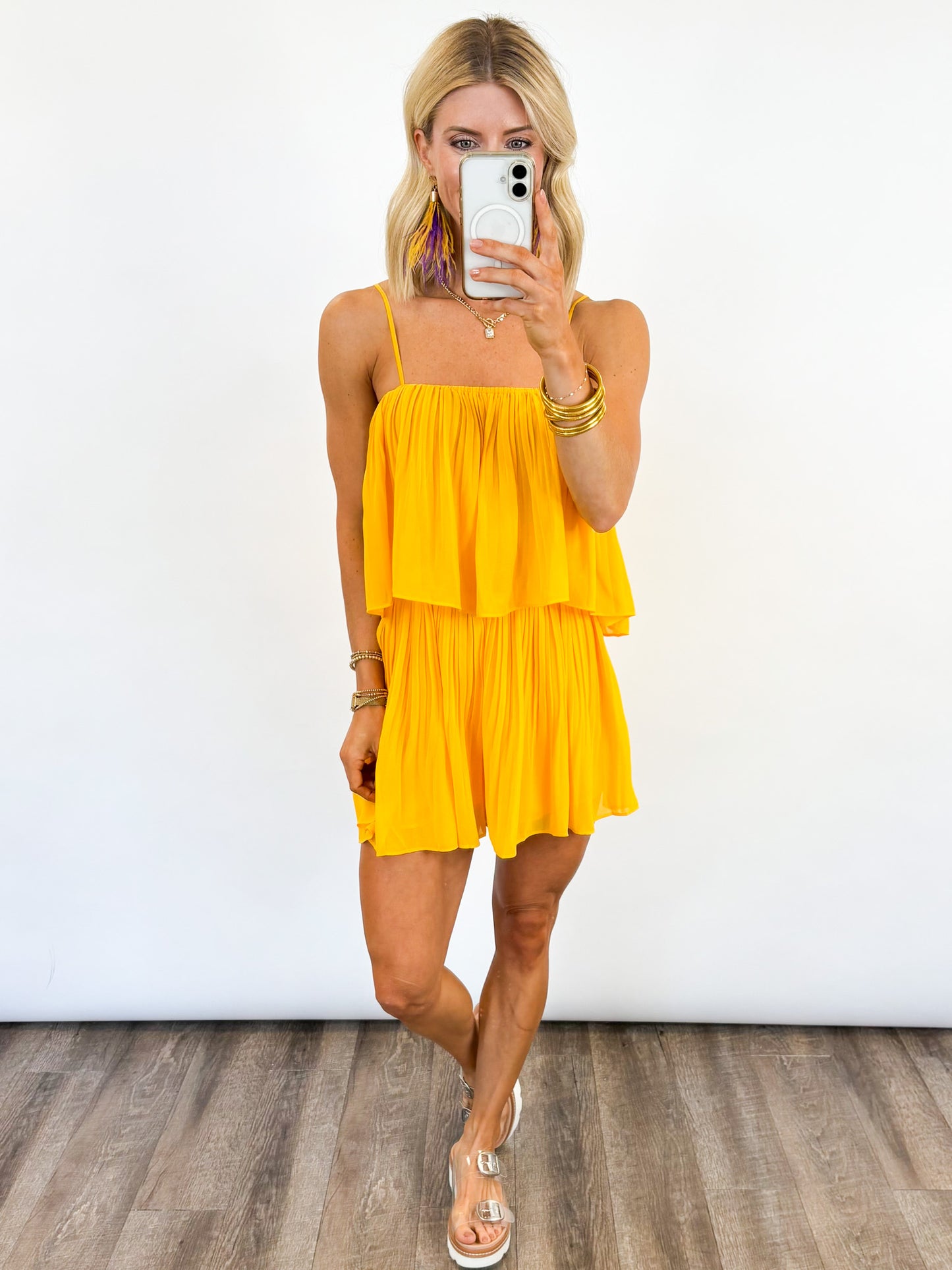 Golden Game Day Romper