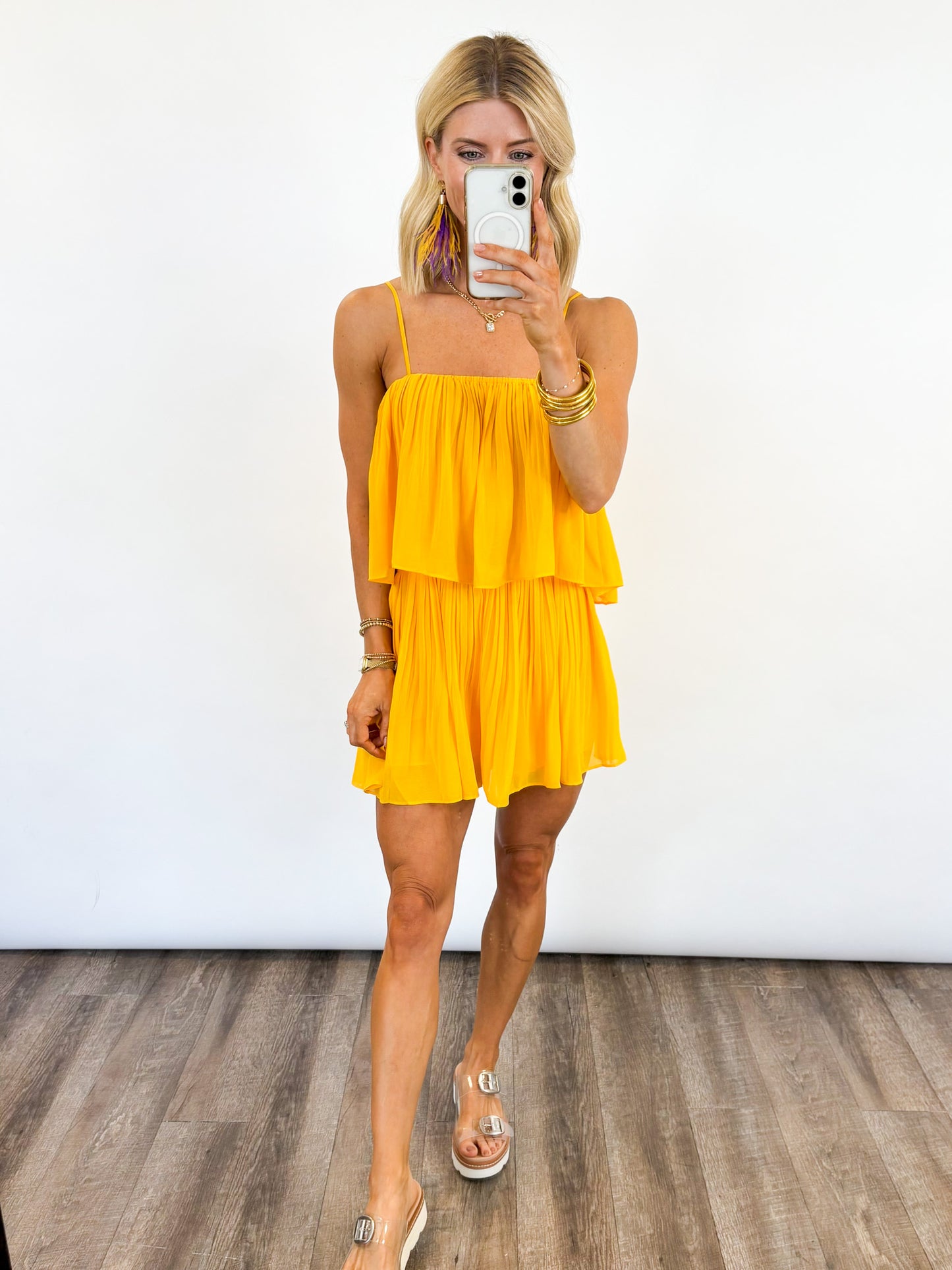 Golden Game Day Romper