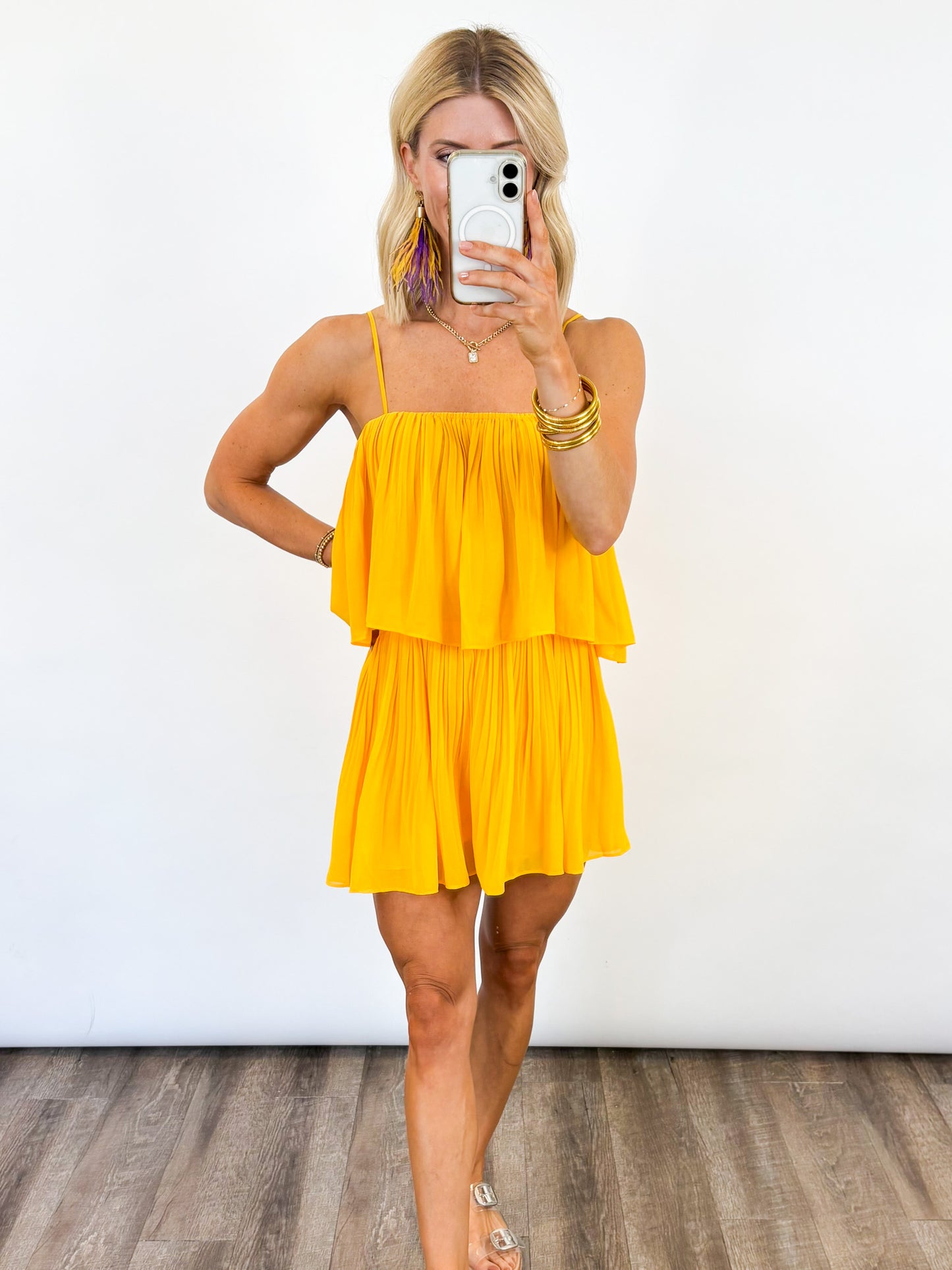 Golden Game Day Romper