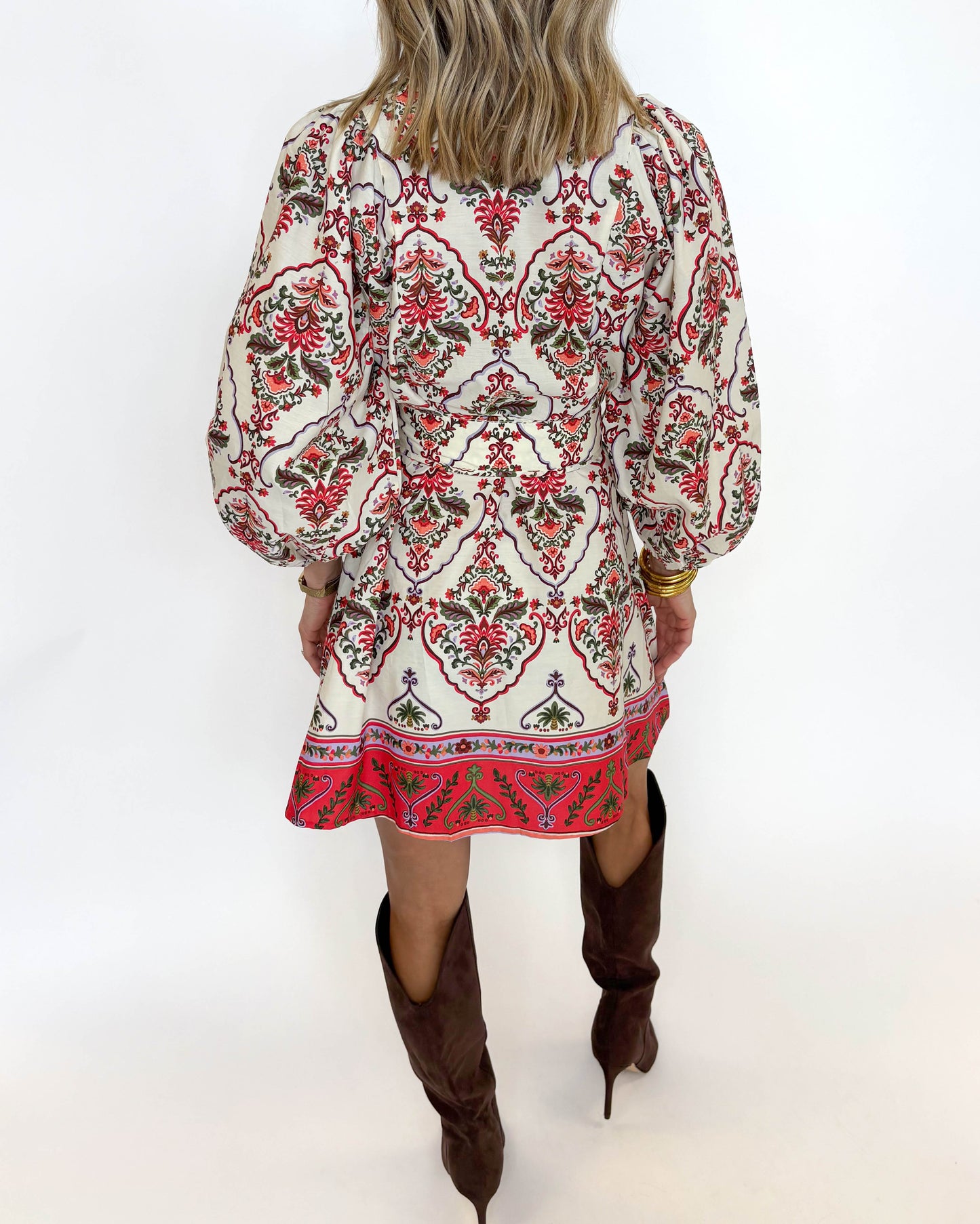 Autumn Mosaic Mini Dress