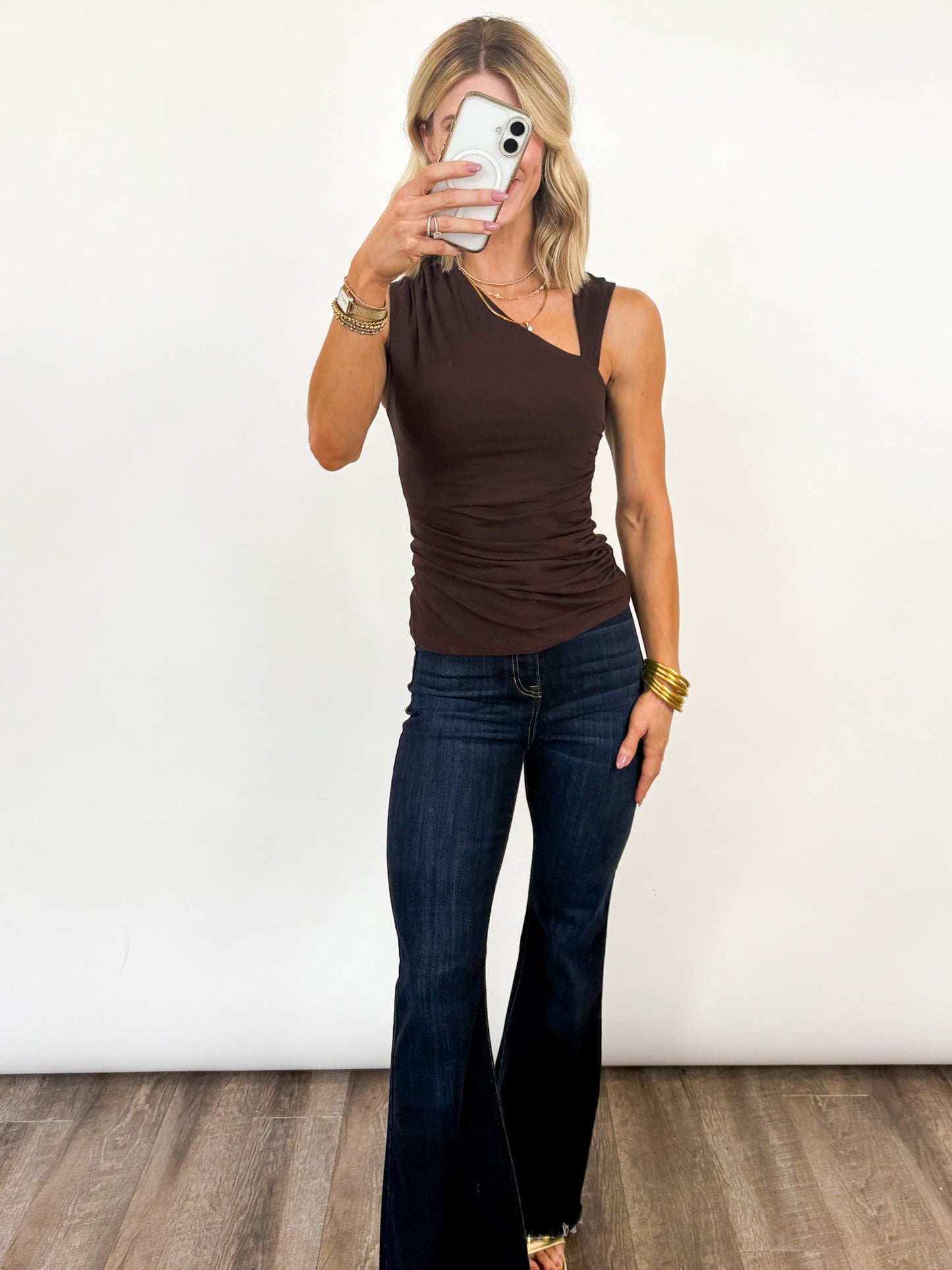 The Luxe Drape Neck Top - 2 Colors