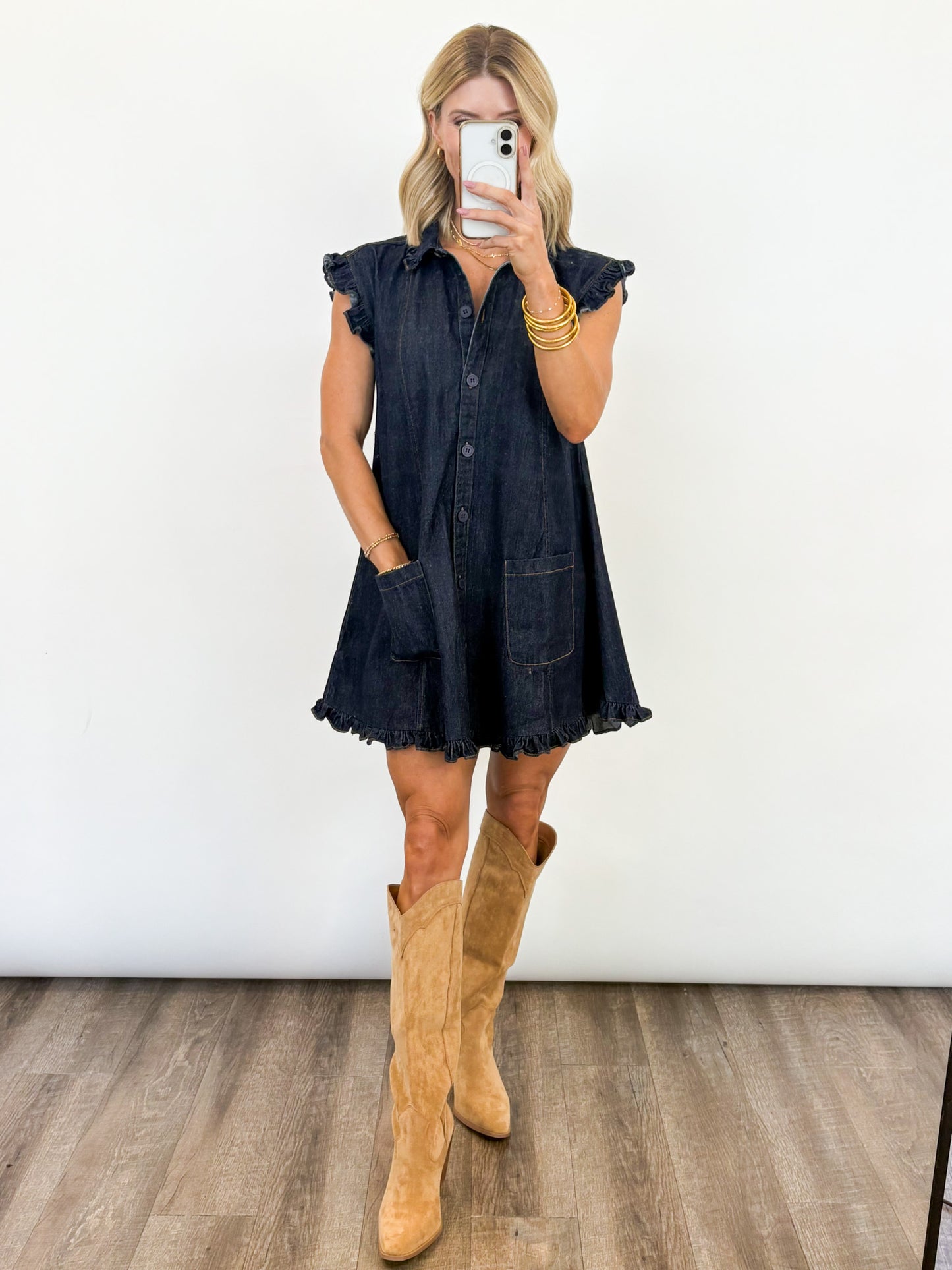 Indigo Charm Denim Dress