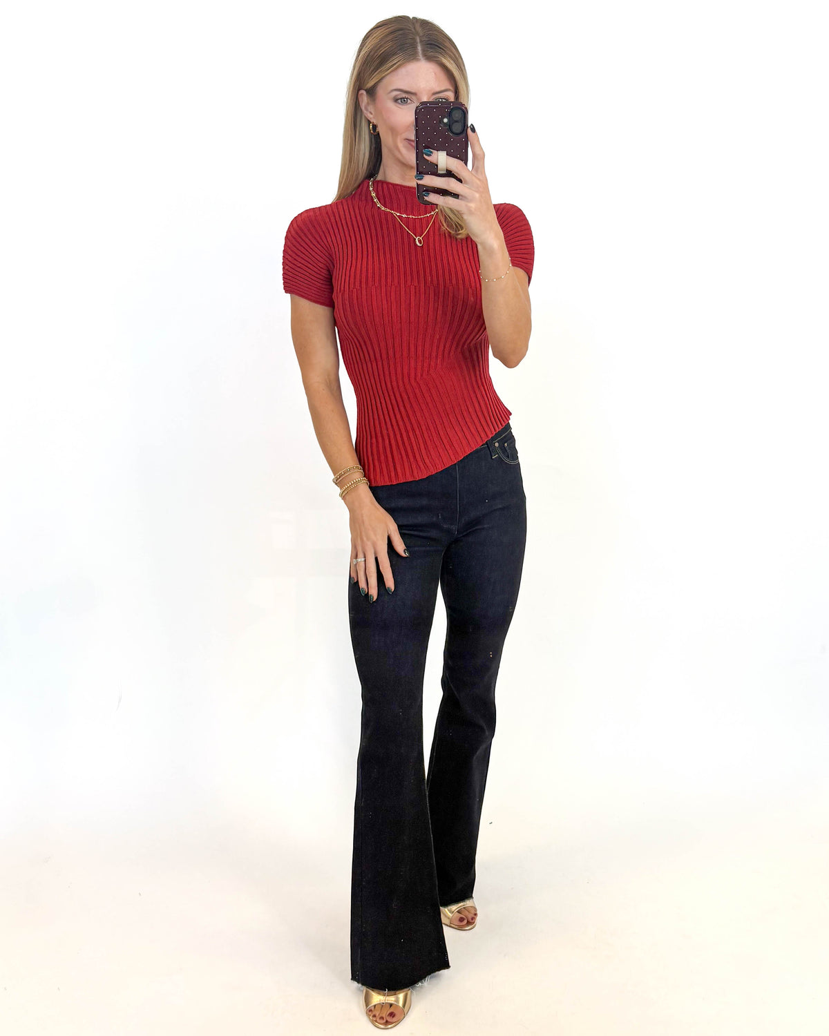 Ruby Ribbed Sweater Top