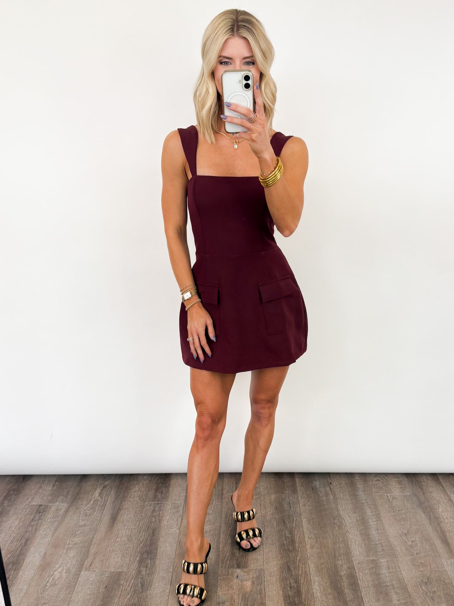 Nightfall Romper - WINE