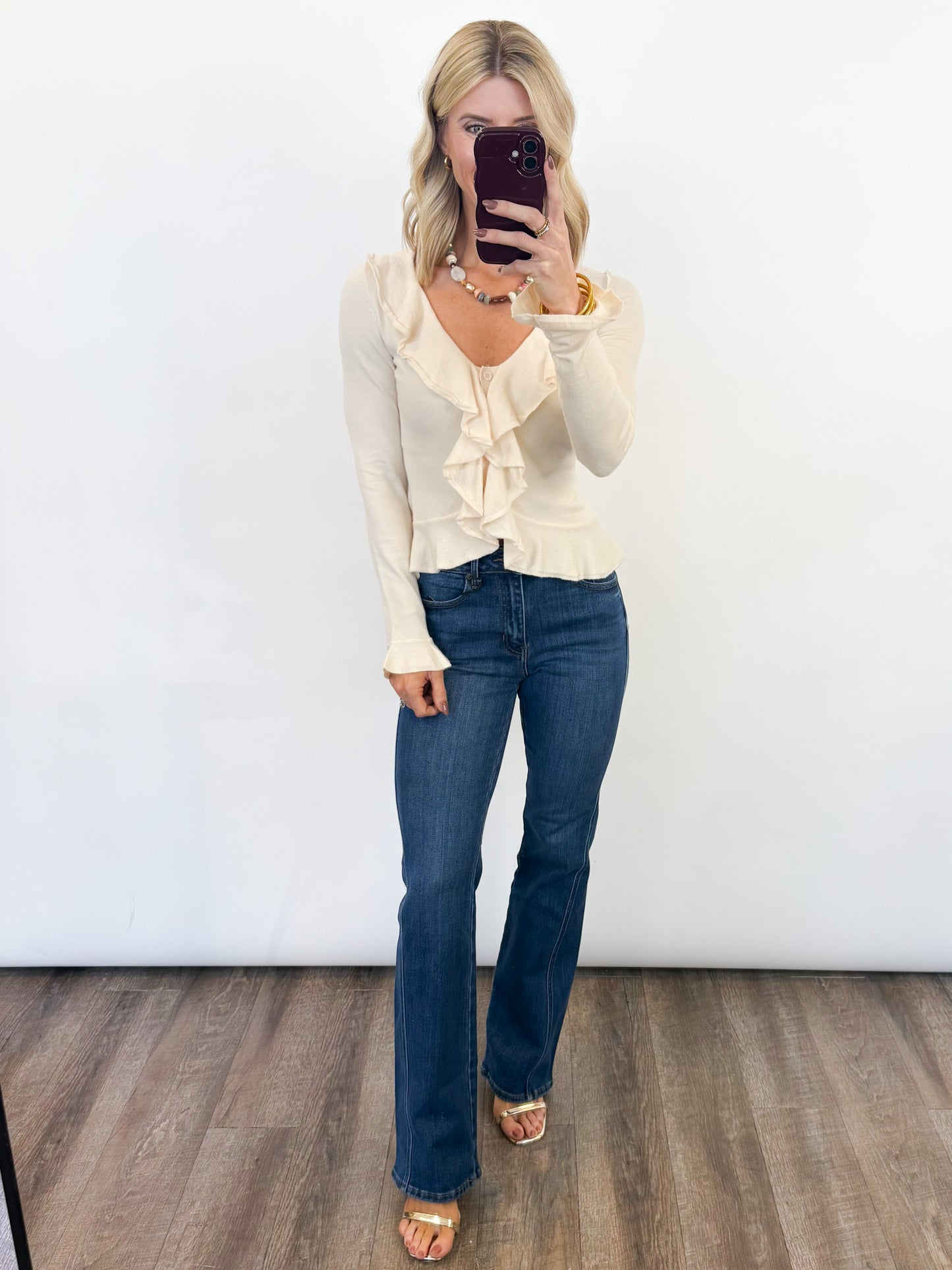 Ruffle Charm Cardigan