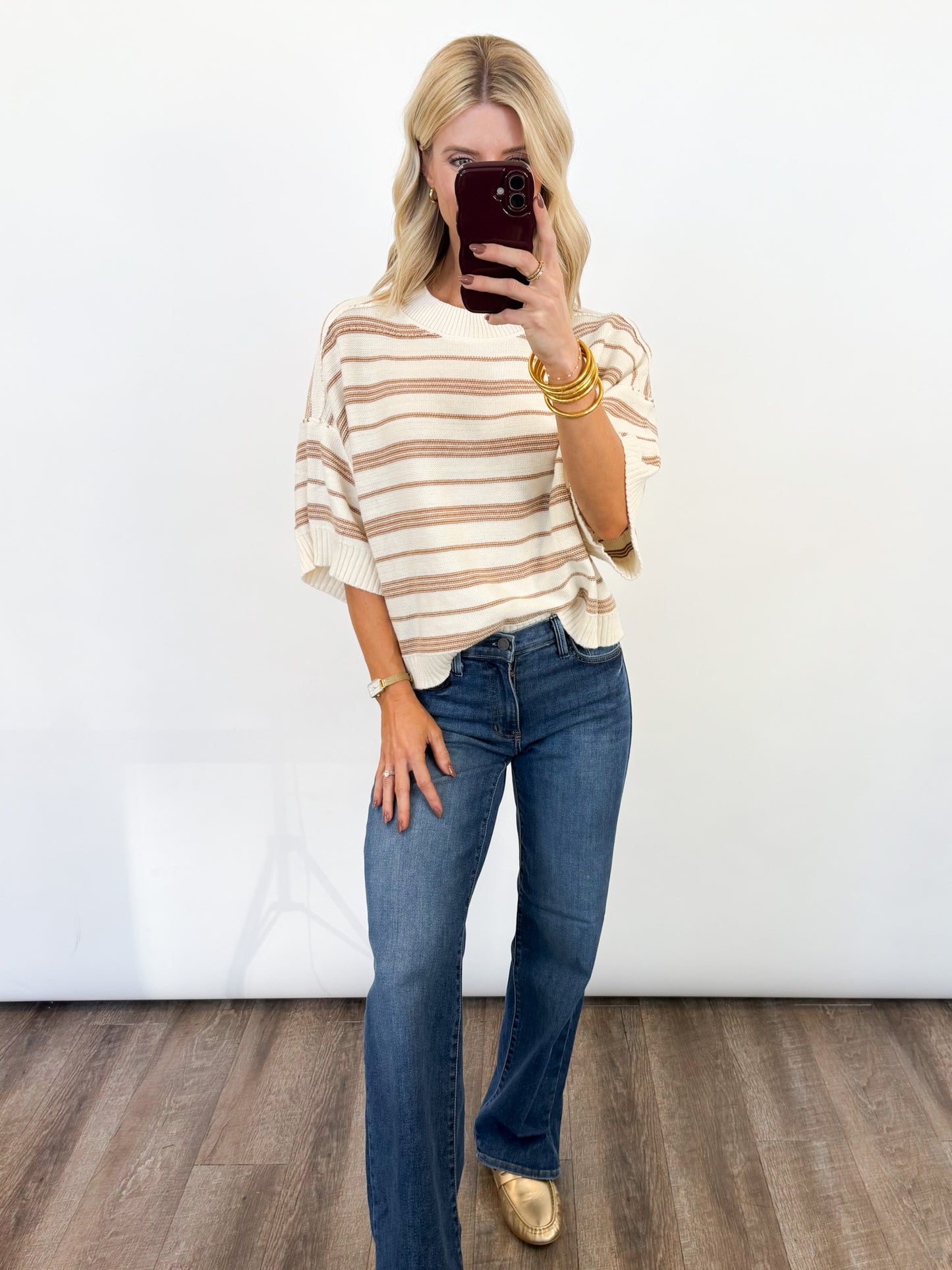 Striped Ease Knit Sweater